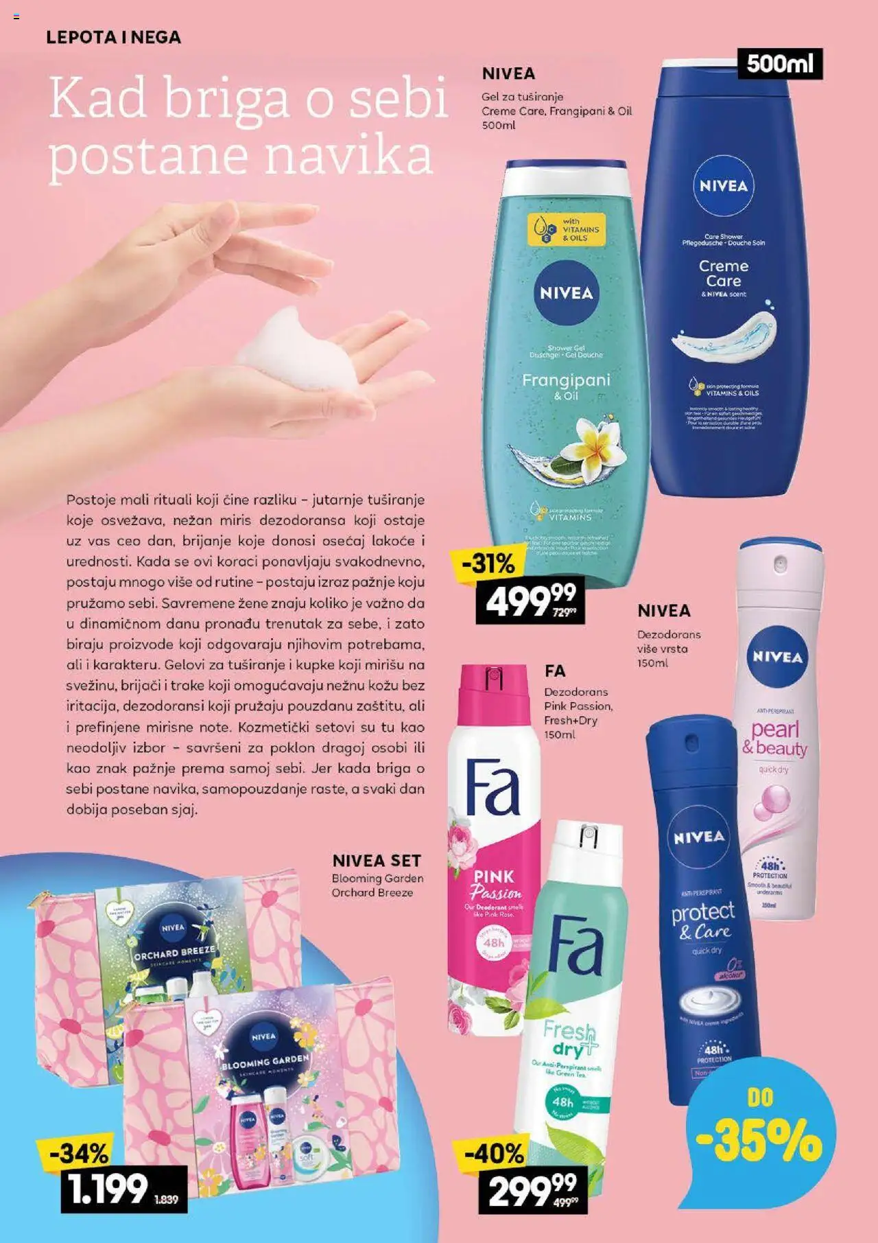 Idea katalog - važi od 07.08.2025 | Strana: 14 | Proizvode: Miris, Nivea, Gel za tuširanje, Antiperspirant