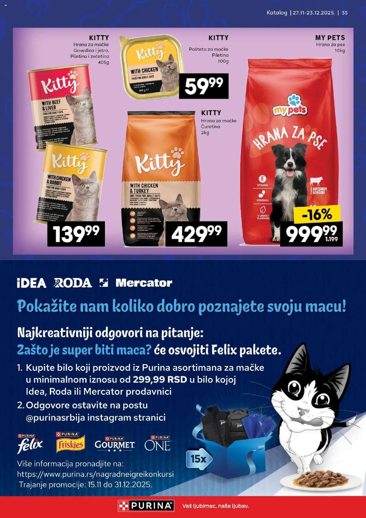 Idea katalog - važi od 27.11.2025 | Strana: 35 | Proizvode: Govedina, Purina, Piletina, Pašteta