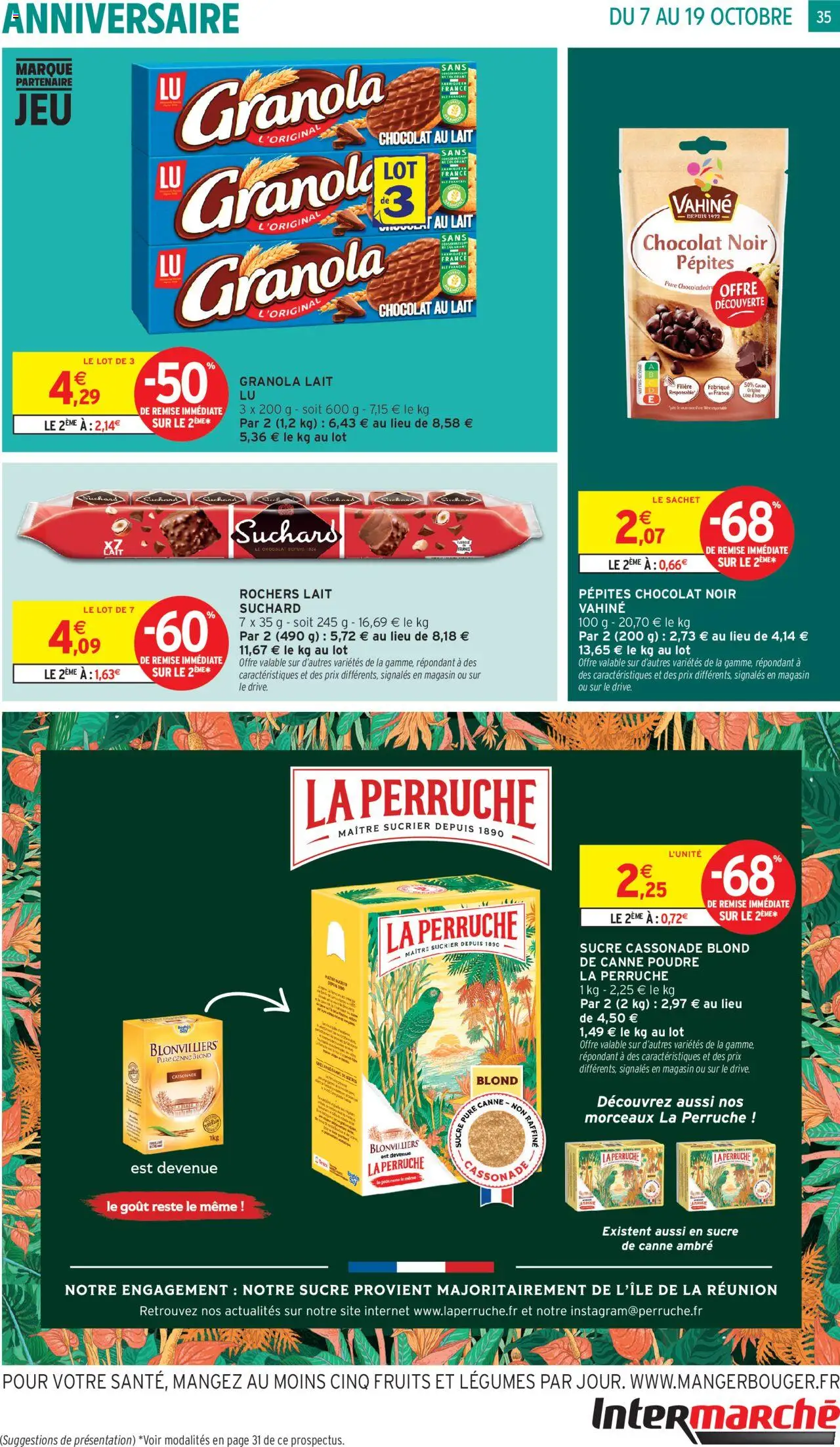{H1} | Page: 35 | Produits: Sucre, Poudre, Sucrier, Granola