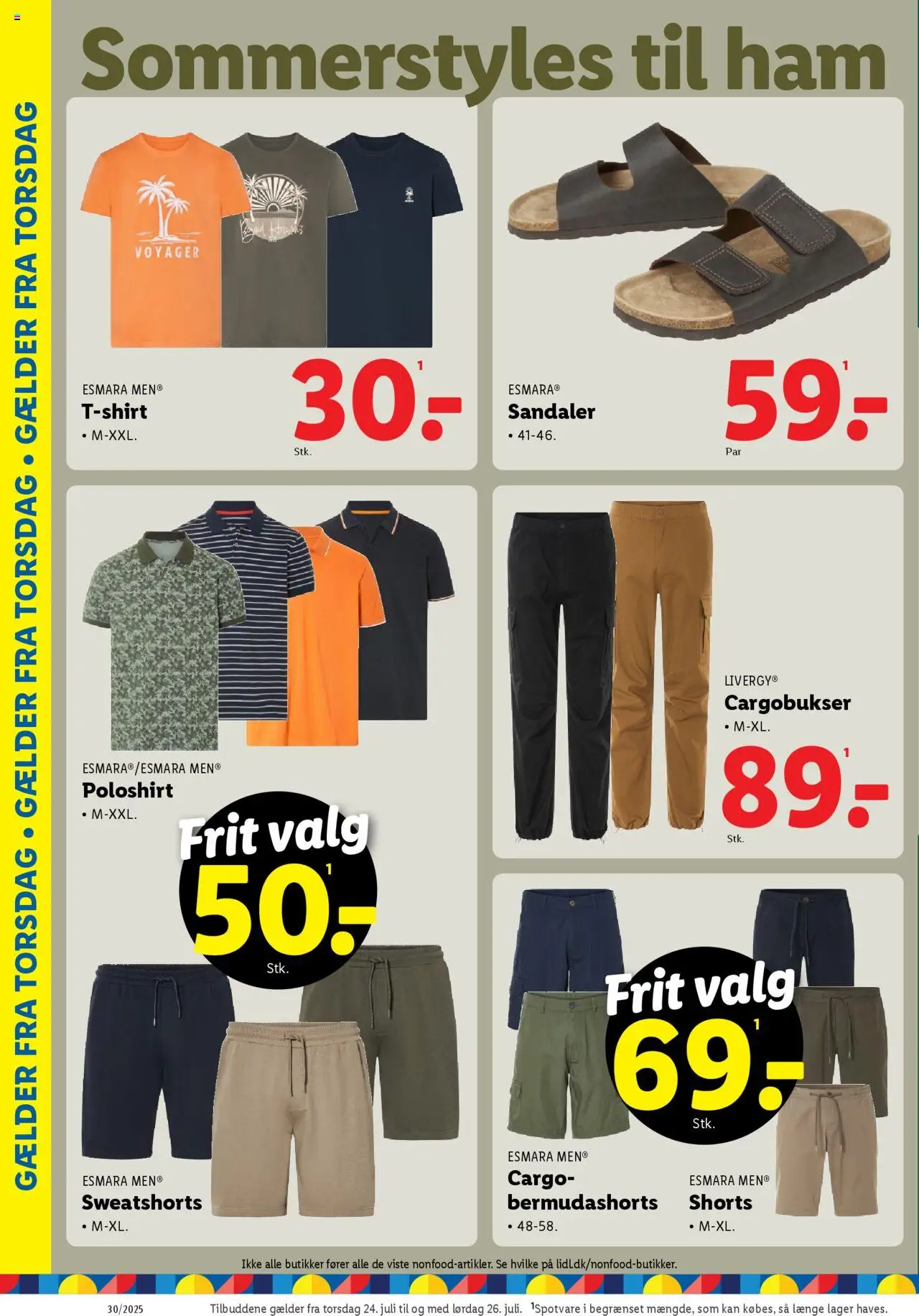 Lidl Tilbudsavis gyldig fra 24.07.2025 | Side: 8 | Produkter: Shorts, Sandaler, Søm