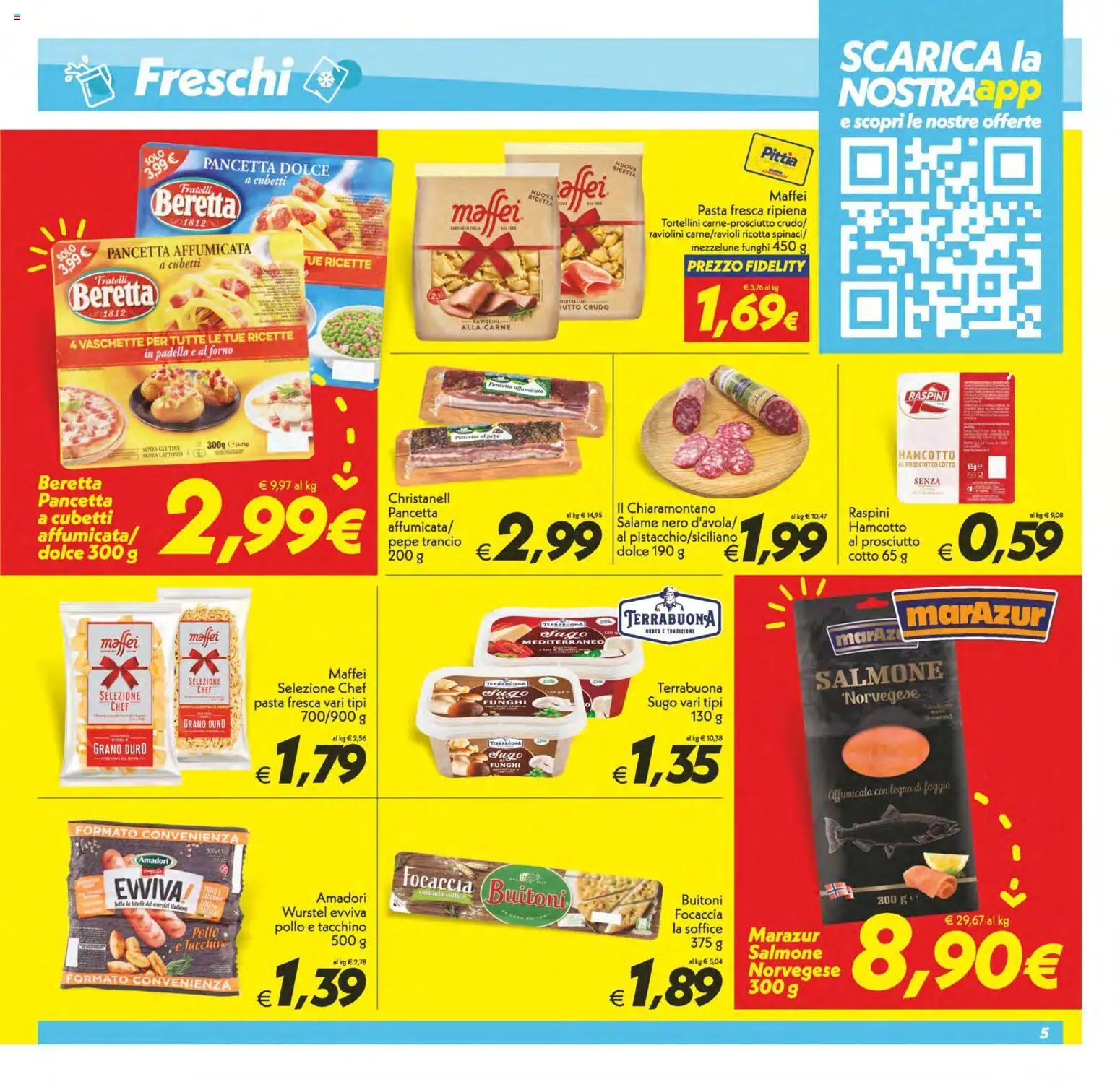 Volantino SuperConveniente del 24.10.2025 | Pagina: 5 | Prodotti: Pepe, Wurstel, Funghi, Forno