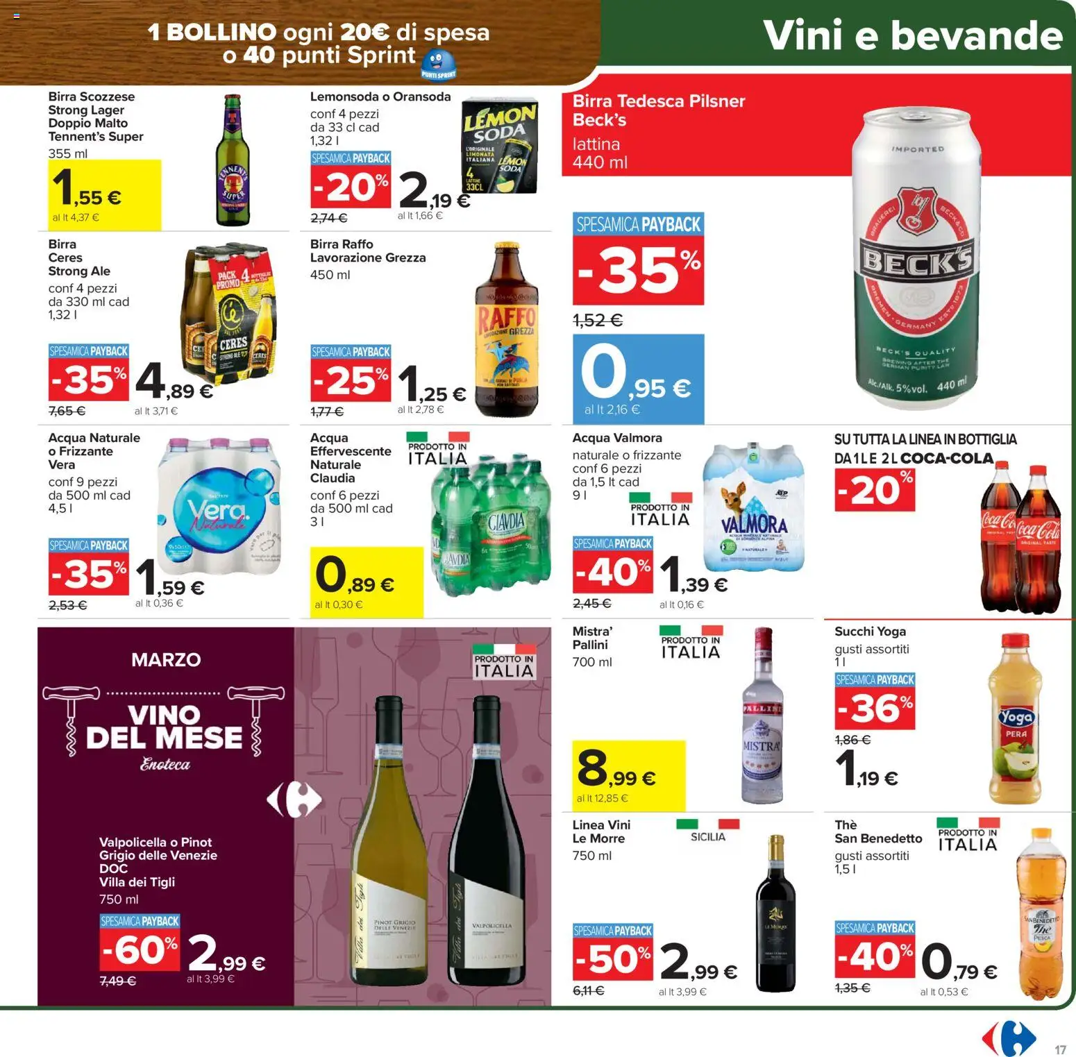 Volantino Carrefour del 02.03.2026 | Pagina: 17 | Prodotti: Tennent's, Birra, Pera, Ceres