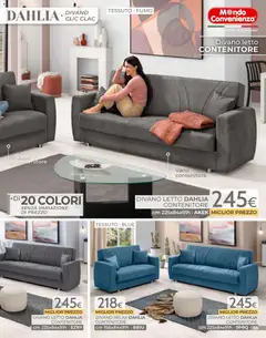Anteprima del volantino Mondo Convenienza Pocket Gennaio catalogo valido a partire dal 04.01.2026 | Pagina: 95 | Prodotti: Divano letto, Contenitore, Letto, Divano