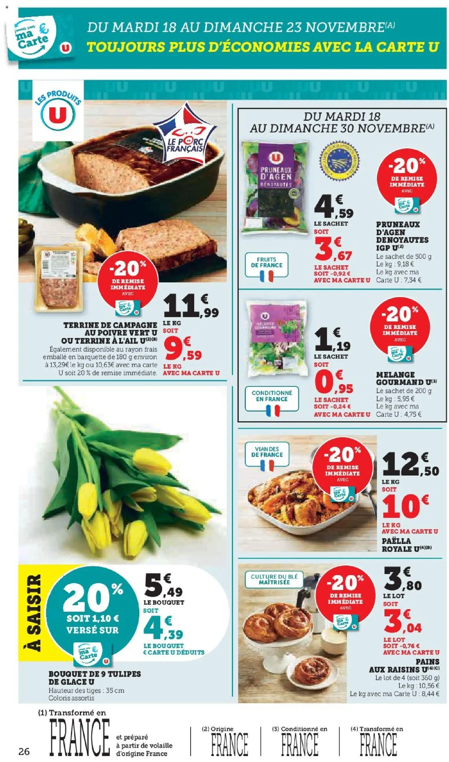 {H1} | Page: 26 | Produits: Volaille, Pruneaux, Poivre, Tulipes