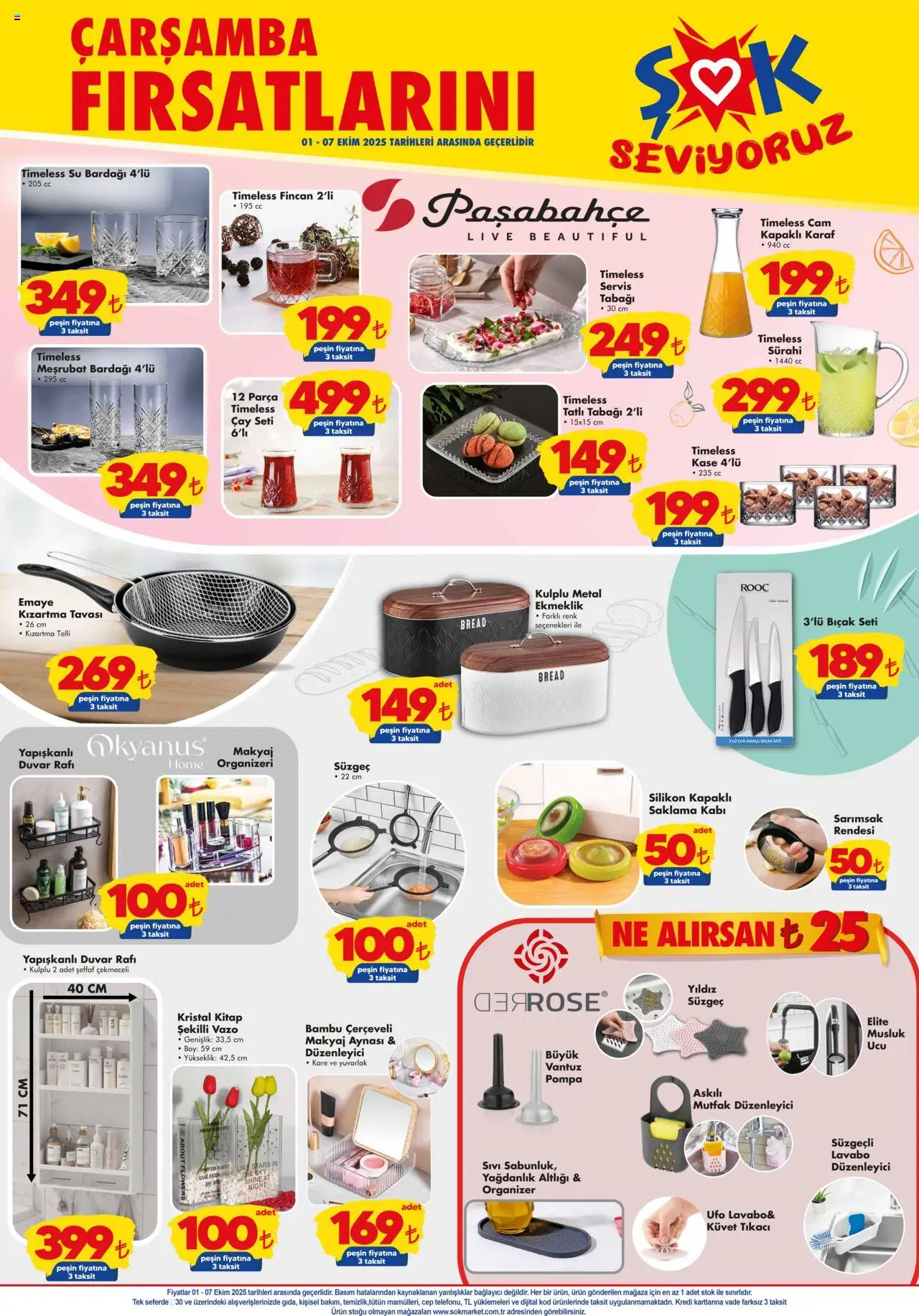 Şok Market Katalog - 01.10.2025 tarihinden itibaren geçerlidir | Sayfa: 3 | Ürünler: Vazo, Çay, Bağlayıcı, Su bardağı