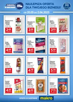 Makro Gazetka - Zamawiaj w dostawie od 20.05.2025 | Strona: 1 | Produkty: Kiełbasa, Kiełbaski, Metka cebulowa, Salami