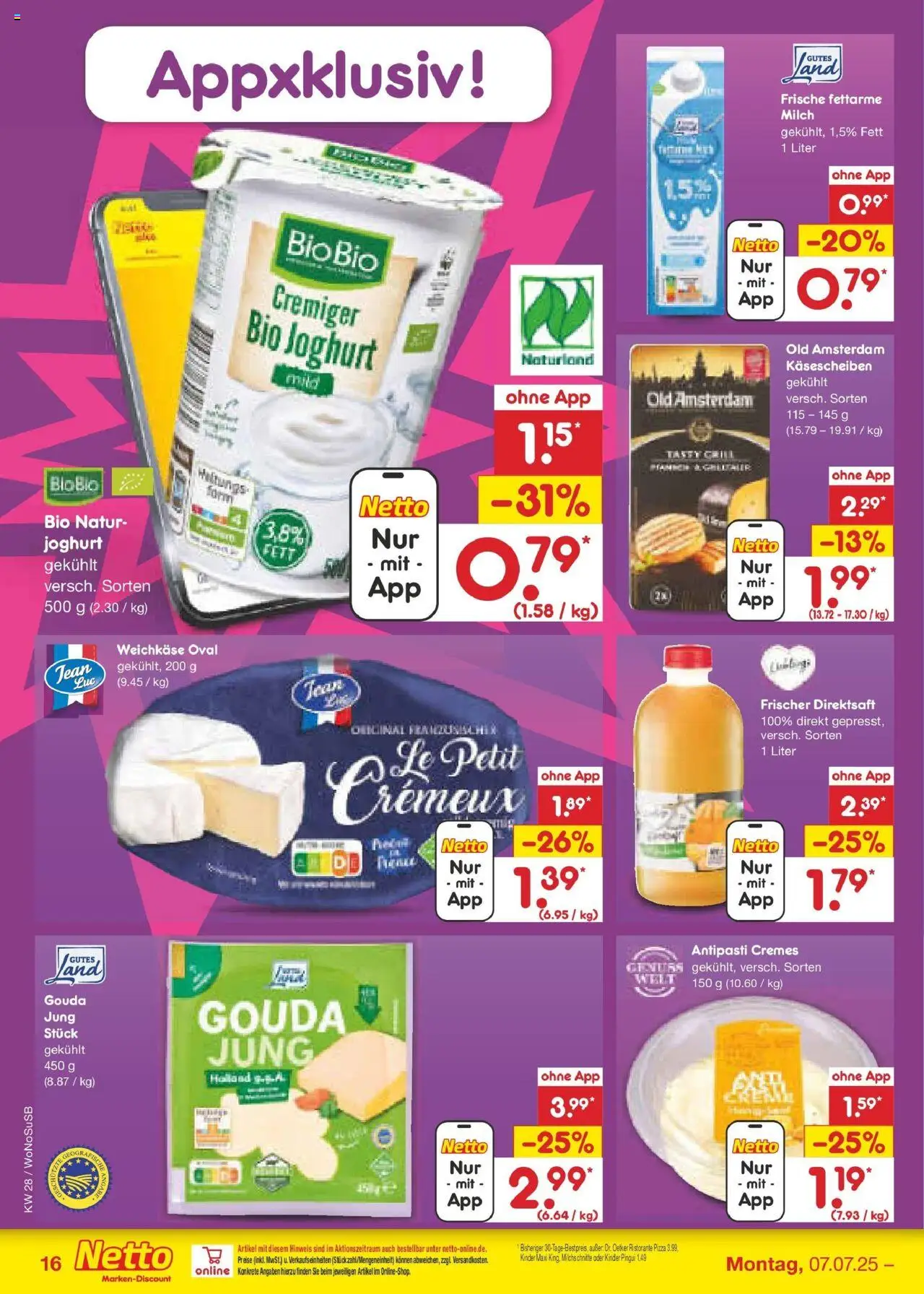 Netto Marken-Discount prospekt Lahnau	 - gültig ab dem 07.07.2025 | Seite: 18 | Produkte: Ristorante, Grill, Gouda, Pizza