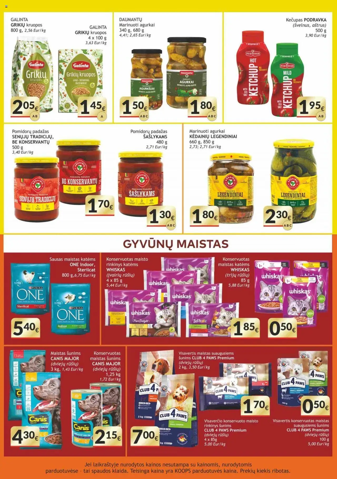 Koops leidinys│galioja nuo 11.08.2025 | Puslapis: 13 | Prekių: Agurkai, Pomidorų padažas, Padažas, Kečupas