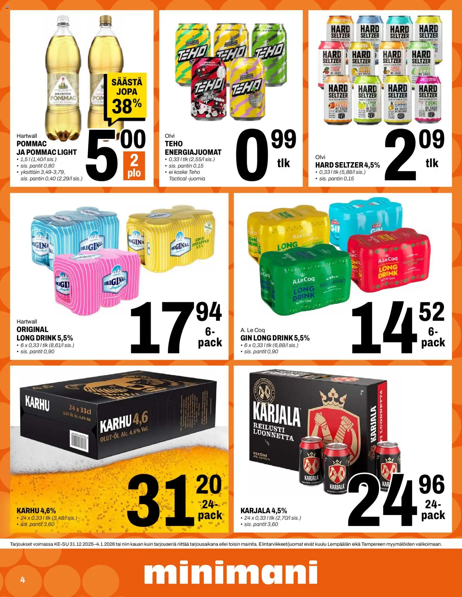 Minimani tarjoukset – voimassa 31.12.2025 alkaen | Sivu: 4 | Tuotteet: Gin