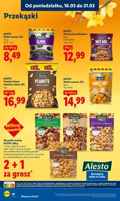Pogląd oferty "ALESTO Morele suszone, XXL, Morele suszone, XXL, 300 g" - ważna od 16.03.2026 | Strona: 62
