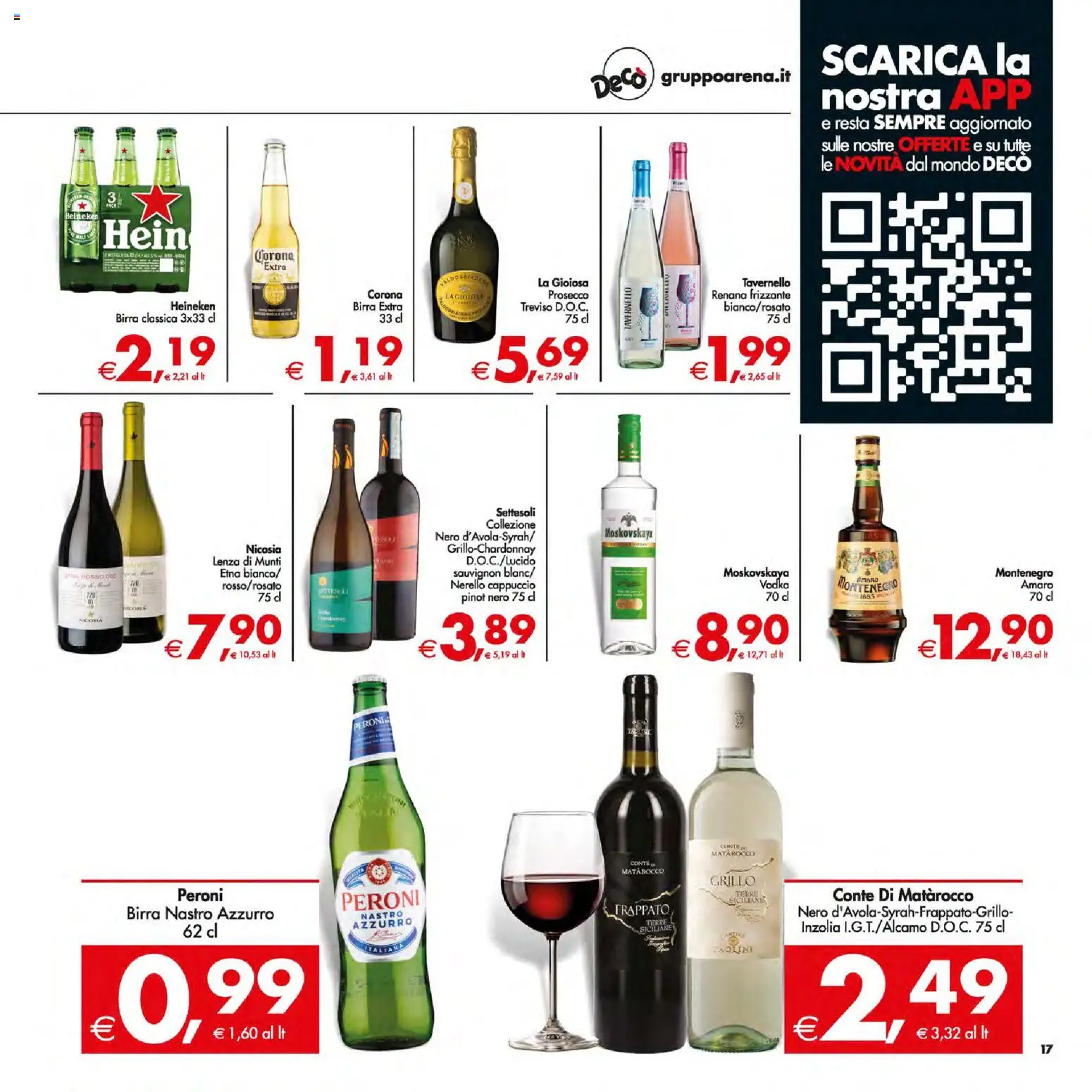 Volantino Decò del 13.02.2026 | Pagina: 21 | Prodotti: Vodka, Cappuccio, Heineken, Amaro