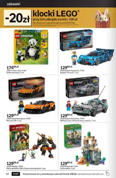 Pogląd oferty "Empik promocje" - ważna od 11.03.2026 | Strona: 84 | Produkty: Lego, Klocki Lego