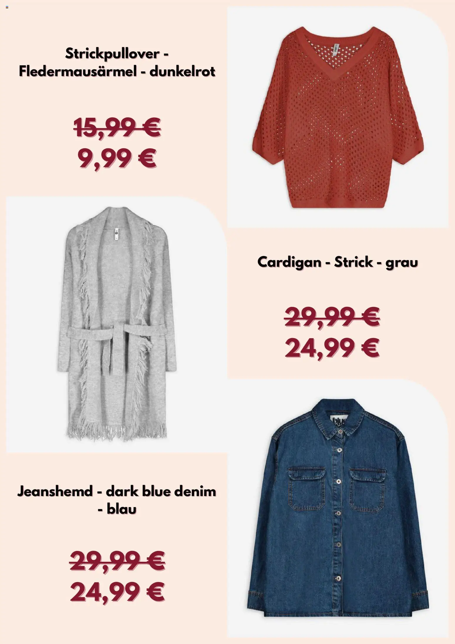 Takko Prospekt 	 – gültig ab 12.01.2026 | Seite: 4 | Produkte: Jeanshemd, Cardigan