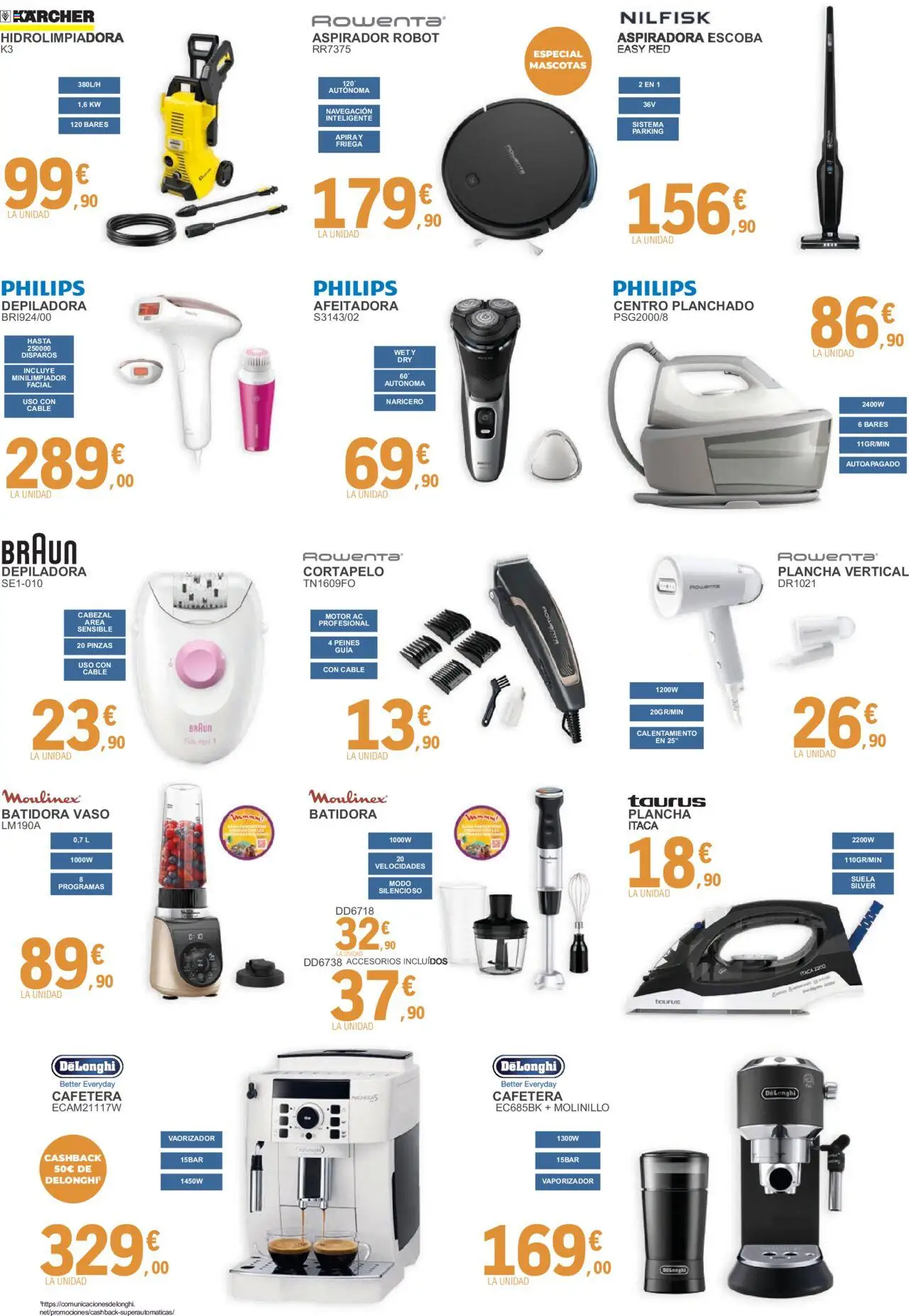 E.Leclerc - Especial Electrodomésticos │ válido desde el 09.06.2025 | Página: 10 | Productos: Afeitadora, Depiladora, Batidora, Robot