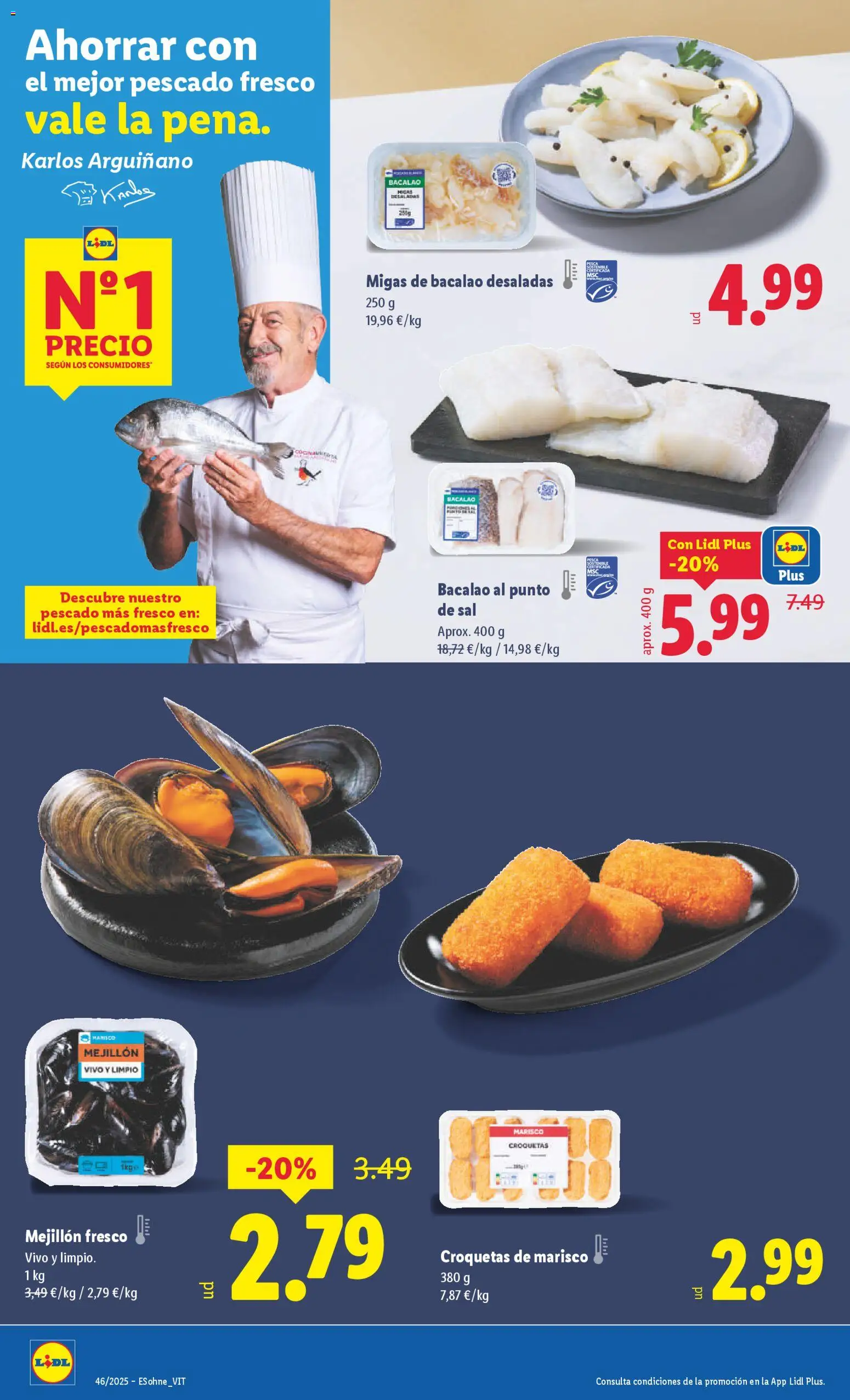 Lidl folleto │ válido desde el 10.11.2025 | Página: 8 | Productos: Pescado, Croquetas