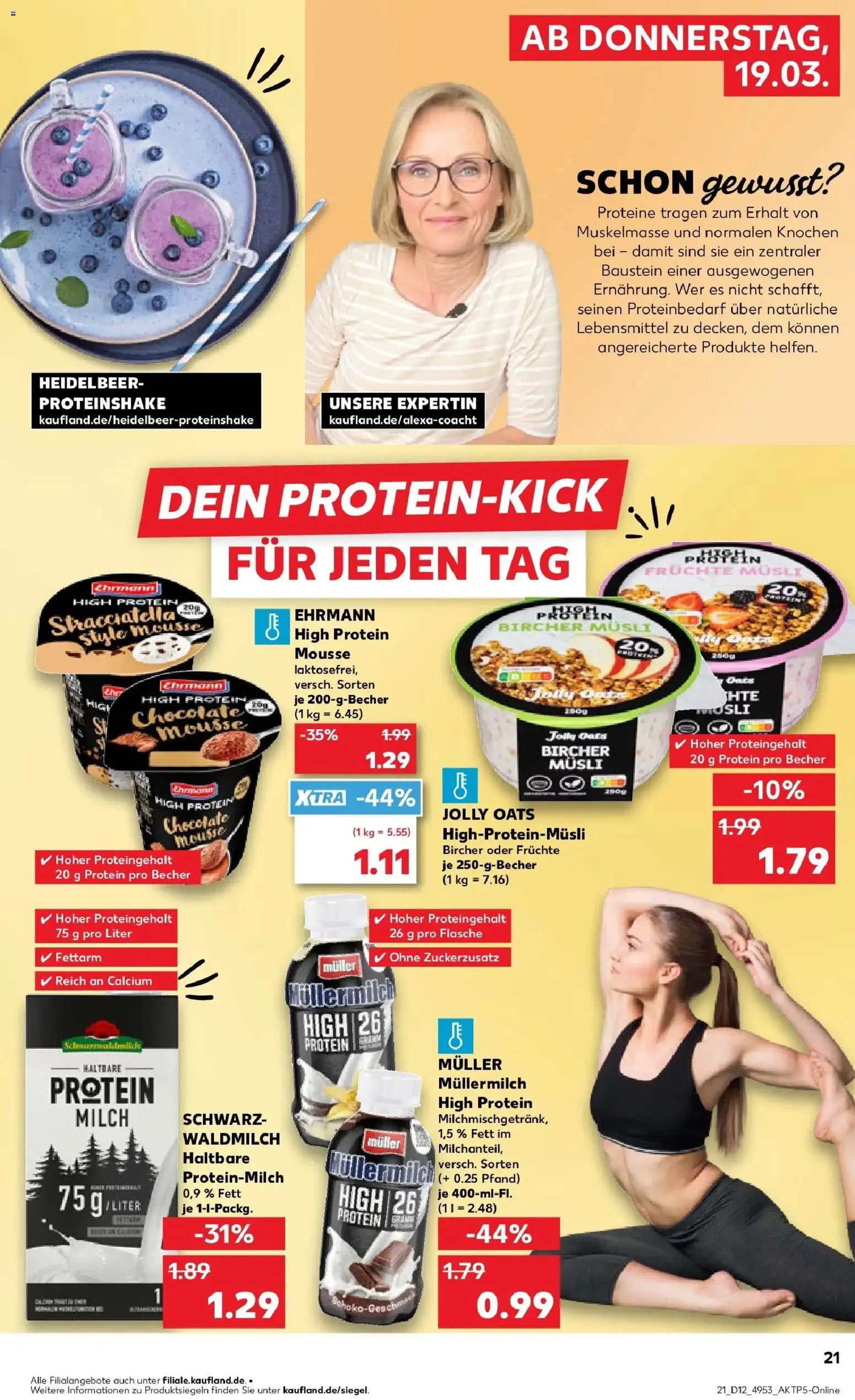 Kaufland Prospekt Schwerte	 – gültig ab 19.03.2026 | Seite: 21 | Produkte: Musli, Milch, Müllermilch, Muller mullermilch