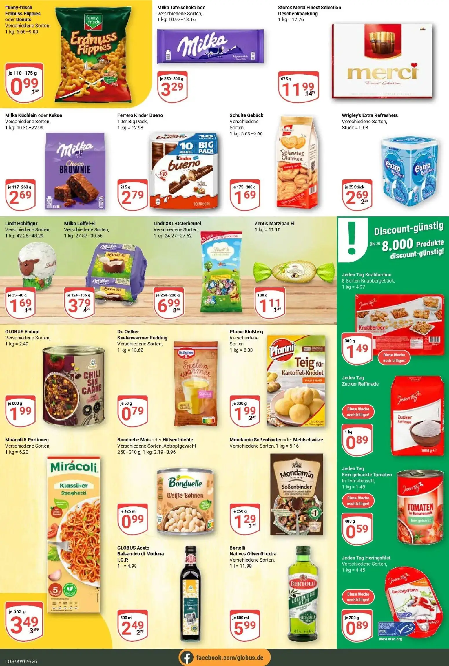 Globus Prospekt Losheim Am See – gültig ab 23.02.2026 | Seite: 16 | Produkte: Olivenol, Kinder bueno, Pudding, Chili