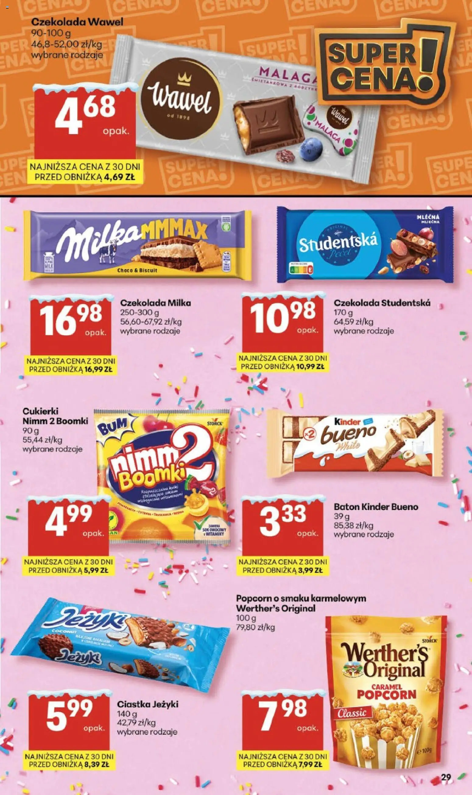 Delikatesy Centrum Gazetka od 22.01.2026 | Strona: 29 | Produkty: Czekolada milka, Milka, Czekolada, Cukierki