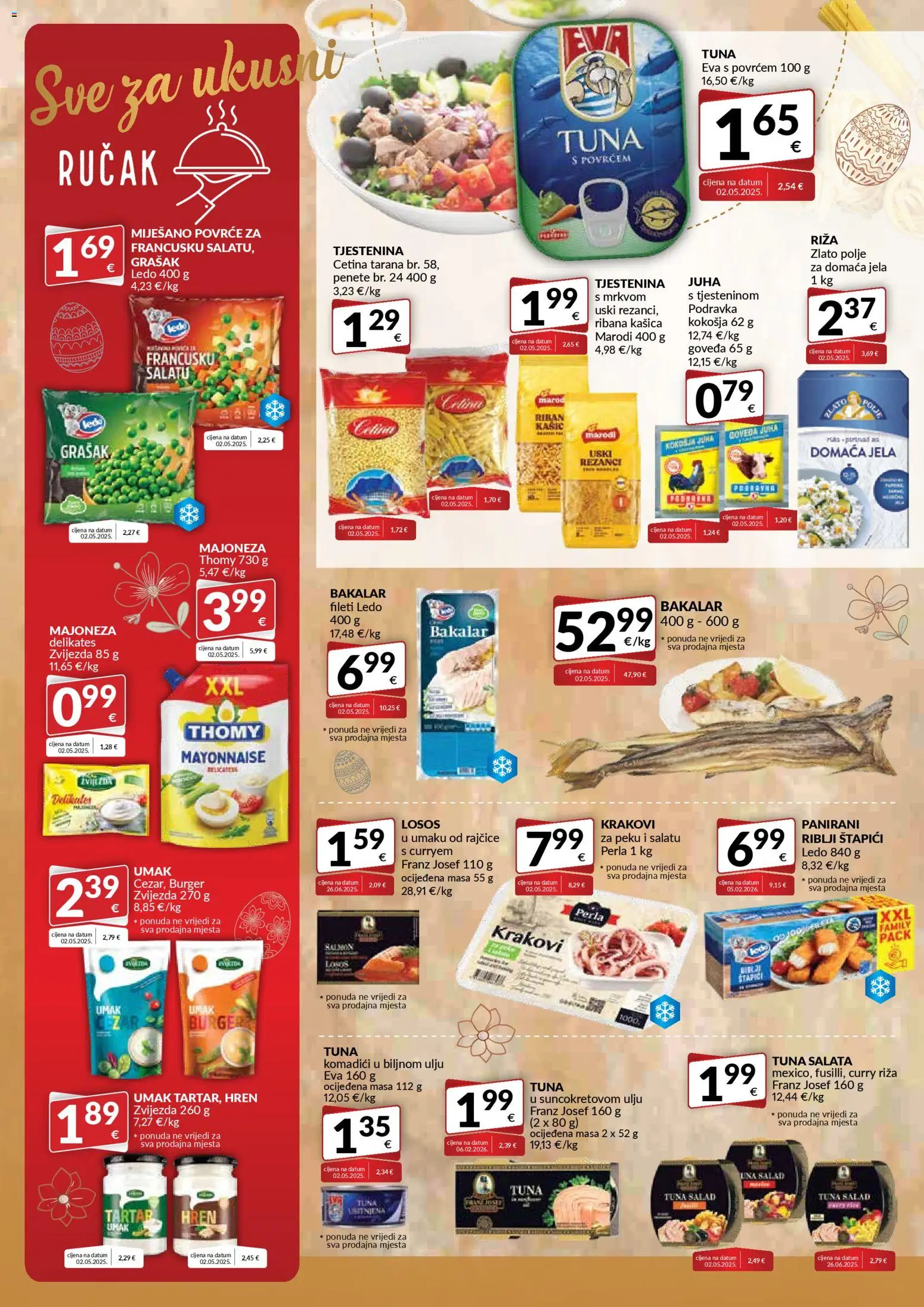 Bakmaz katalog | vrijedi od 01.04.2026 | Stranica: 6 | Proizvodi: Leća, Juha, Losos, Curry