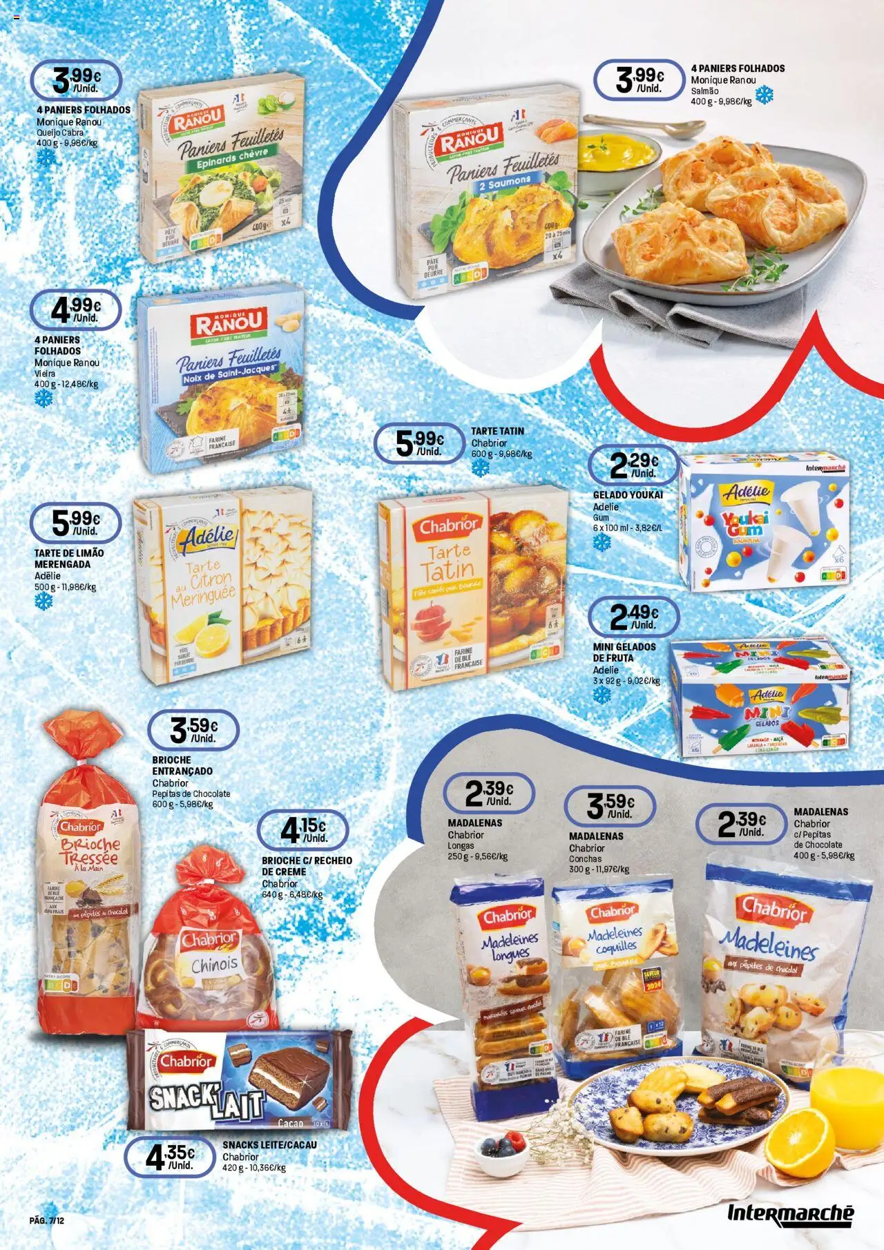 Intermarché -  Produtos Franceses │ válido de 07.08.2025 | Página: 7 | Produtos: Salmão, Queijo, Chocolate, Creme