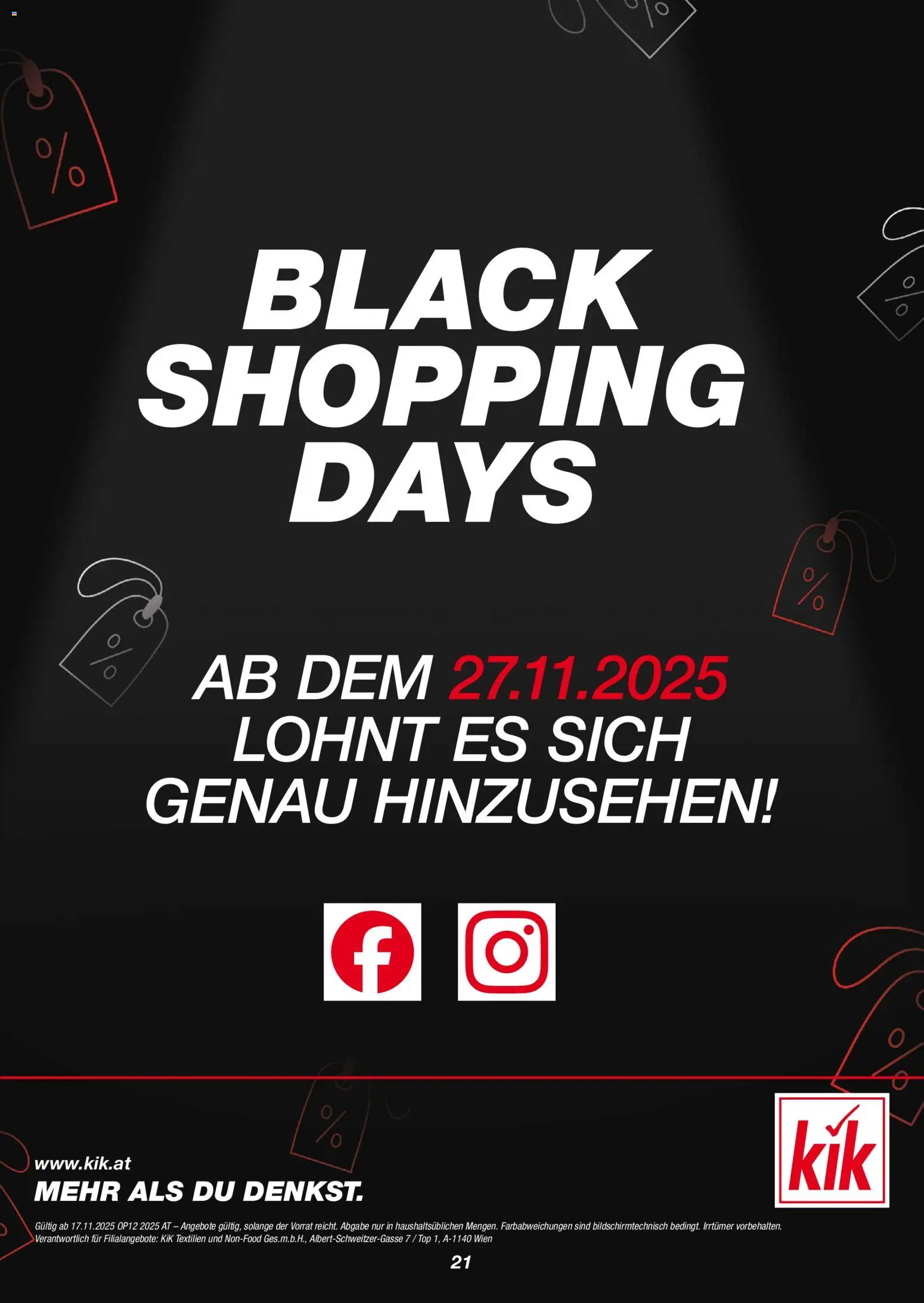 Kik - Black Friday gültig ab 17.11.2025 | Seite: 21
