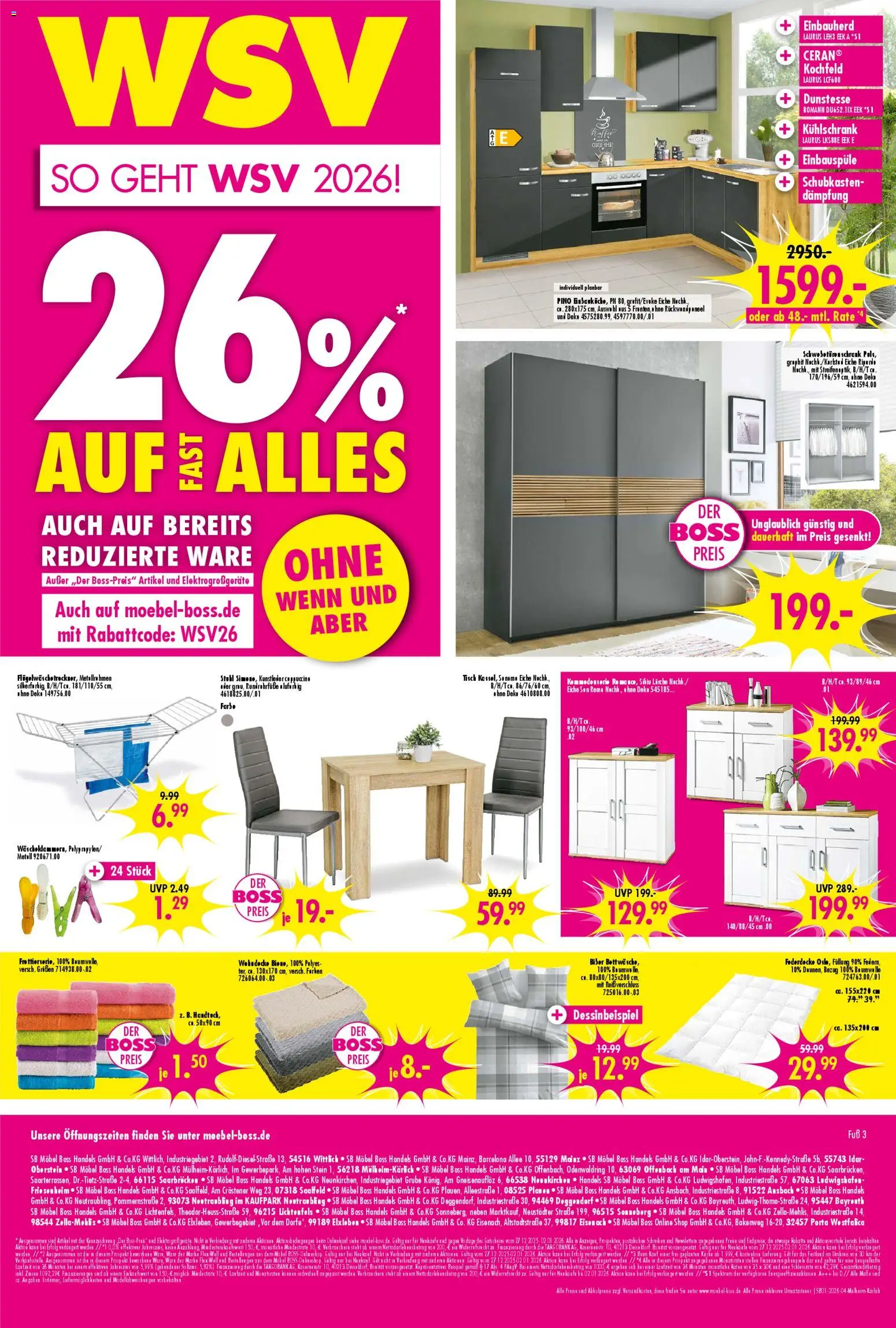 Prospekt Mülheim-Kärlich – gültig ab 27.12.2025 | Seite: 4 | Produkte: Tisch, Küche, Kühlschrank, Kochfeld