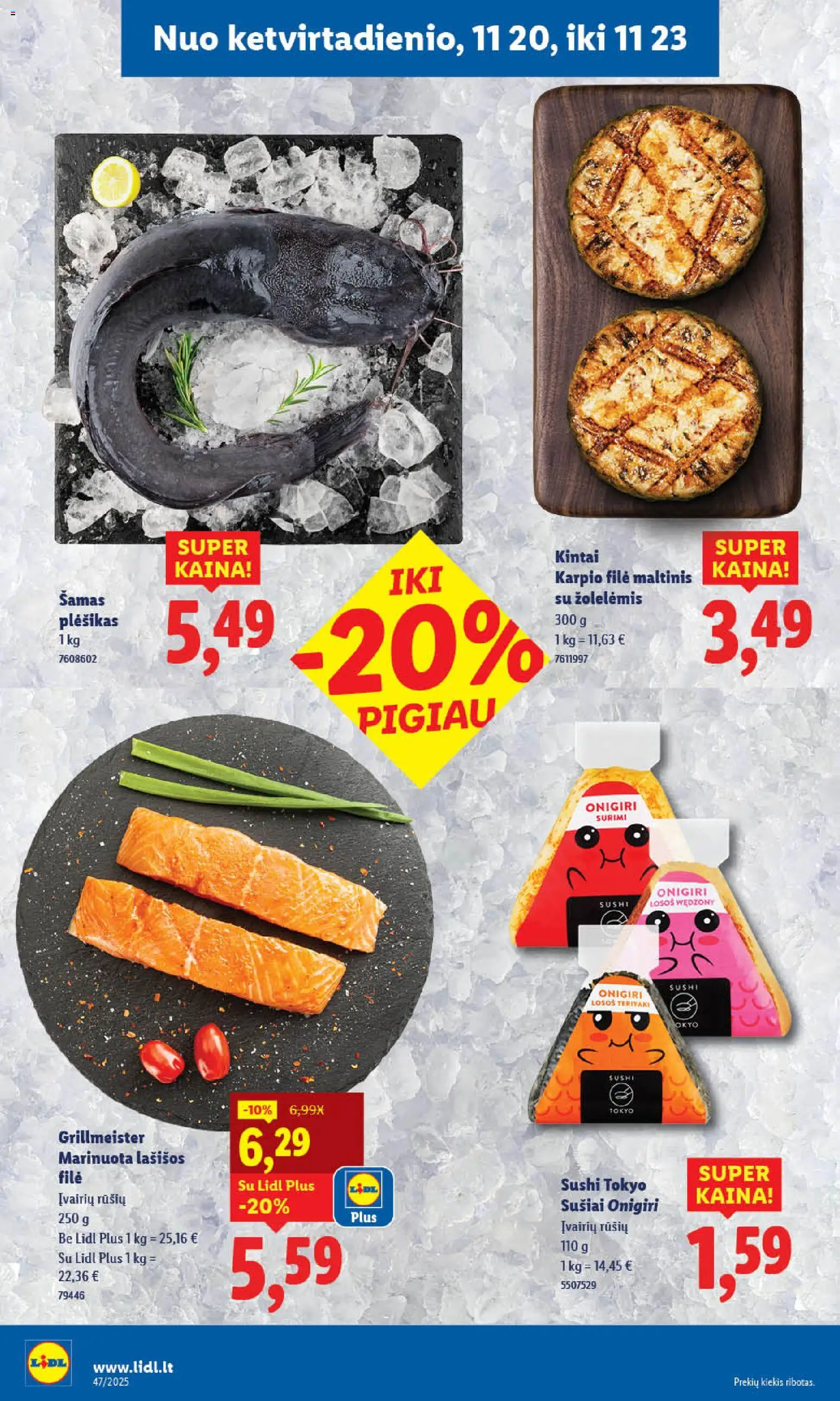 LIDL akcijos nuo 17.11.2025 | Puslapis: 46 | Prekių: Lašišos