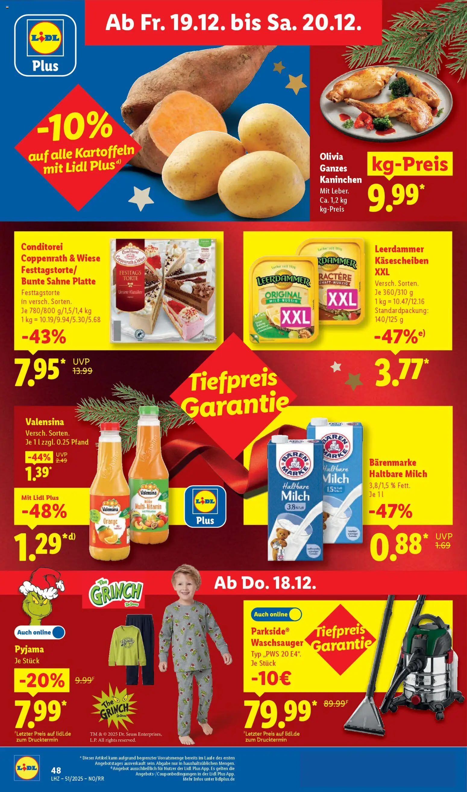 Lidl Prospekt Rahden – gültig ab 15.12.2025 | Seite: 68 | Produkte: Milch, Kaninchen, Leerdammer, Pyjama