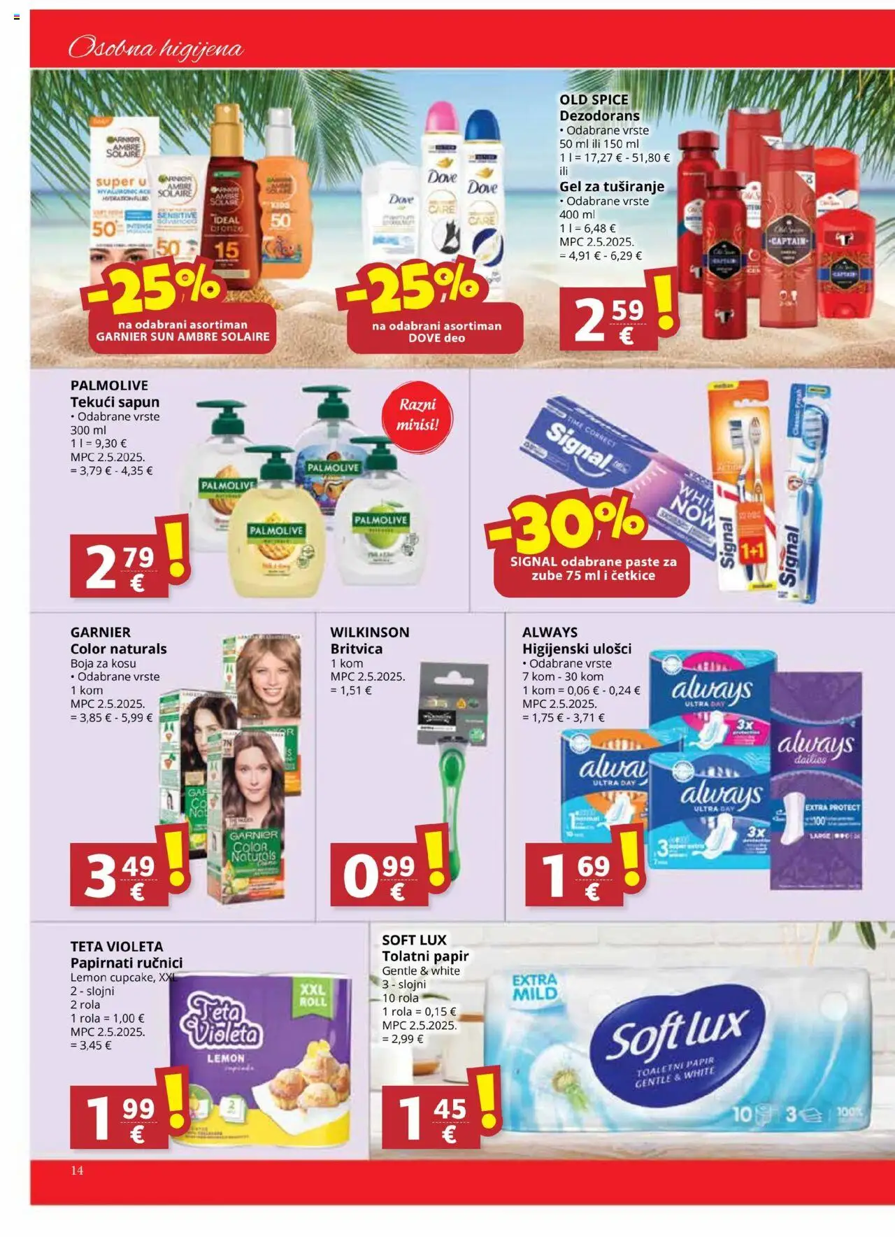 Ribola katalog | vrijedi od 20.08.2025 | Stranica: 14 | Proizvodi: Gel za tuširanje, Dezodorans, Toaletni papir, Old Spice