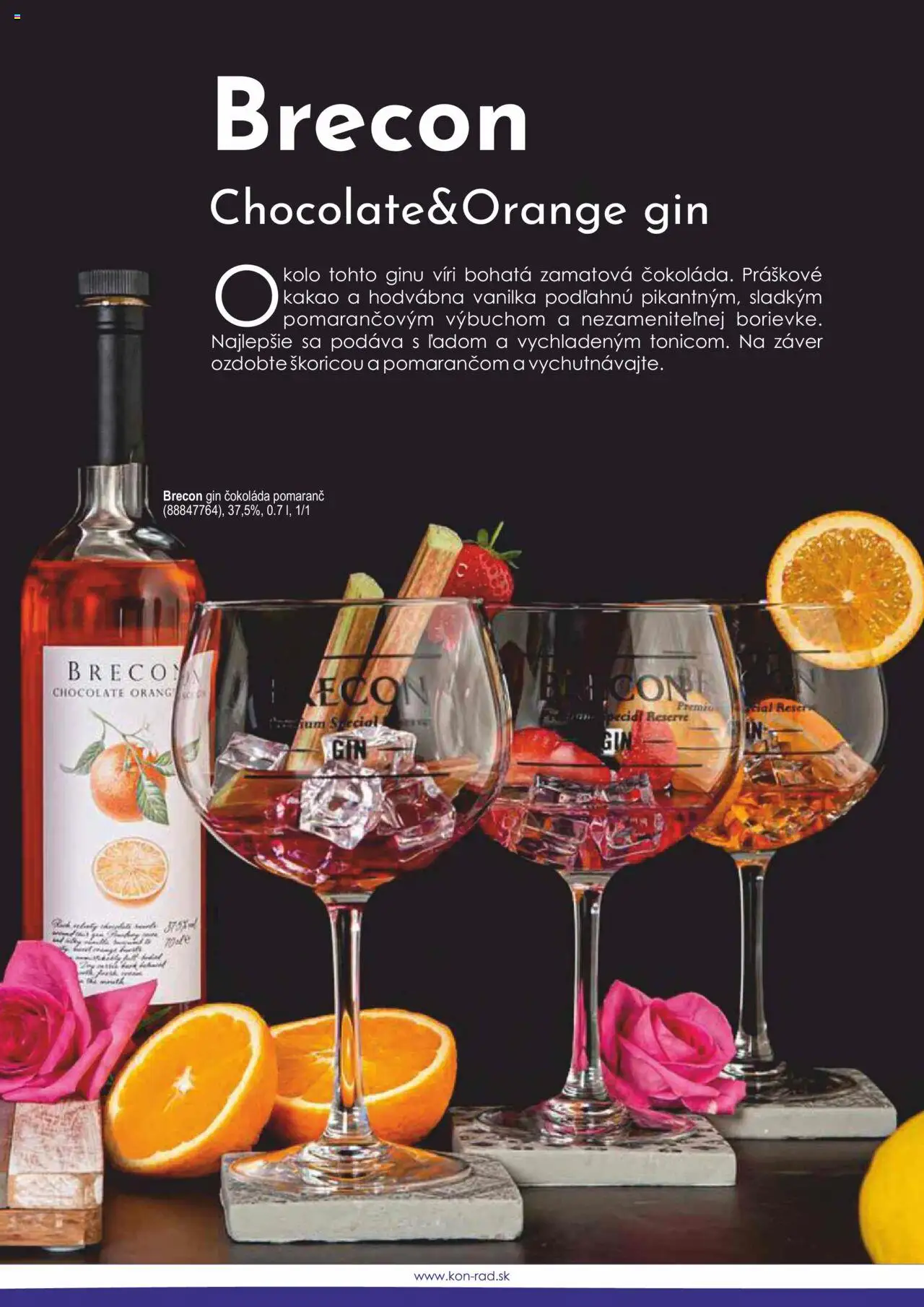 Nové KON - RAD akcie – leták je platný od 01.05.2025 | Strana: 8 | Produkty: Čokoláda, Gin, Kakao