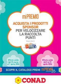 Anteprima del volantino Conad volantino Mi Premio Lazio valido a partire dal 25.03.2026