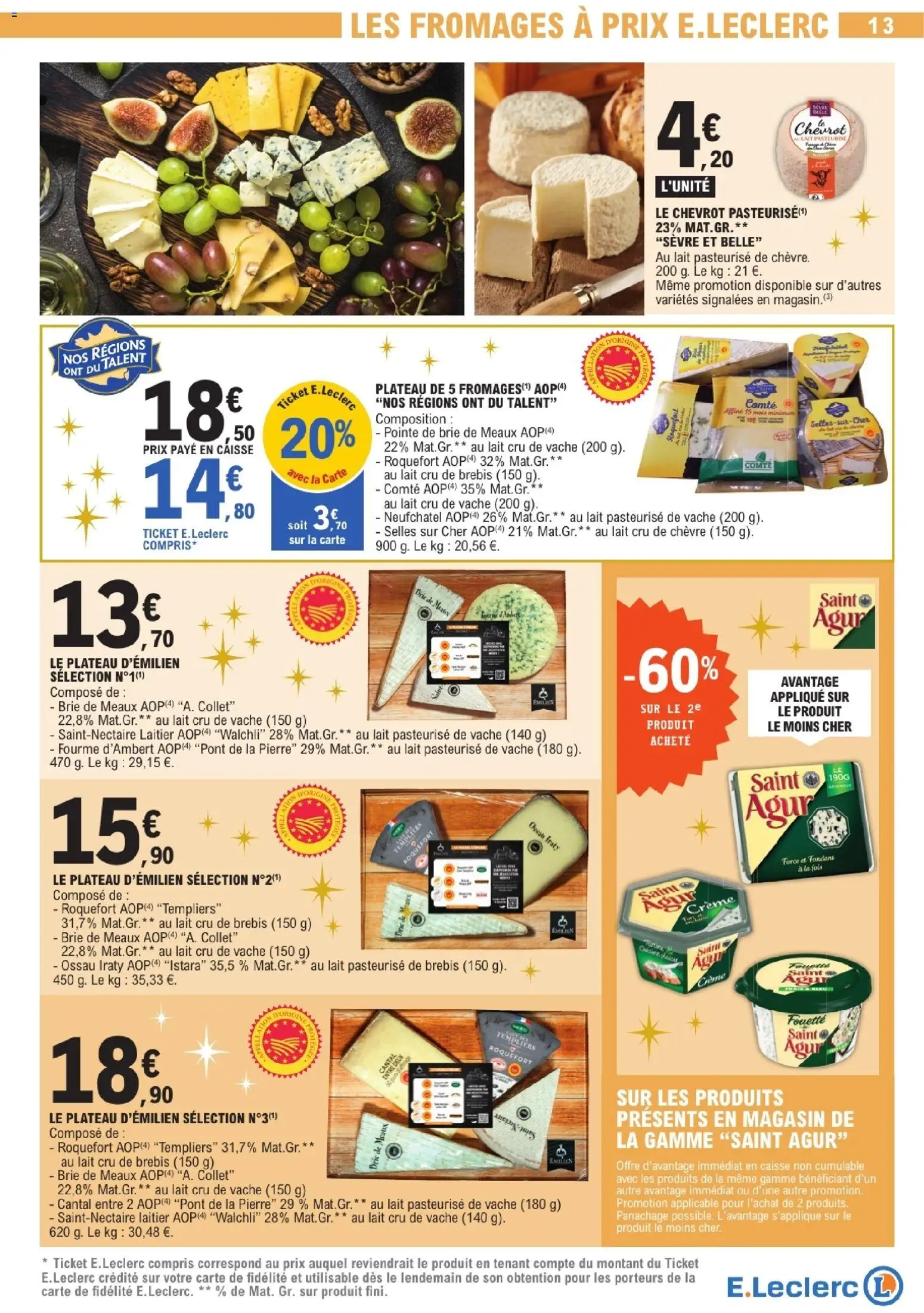 {H1} | Page: 13 | Produits: Mais, Saint-Nectaire laitier, Lait, Brie