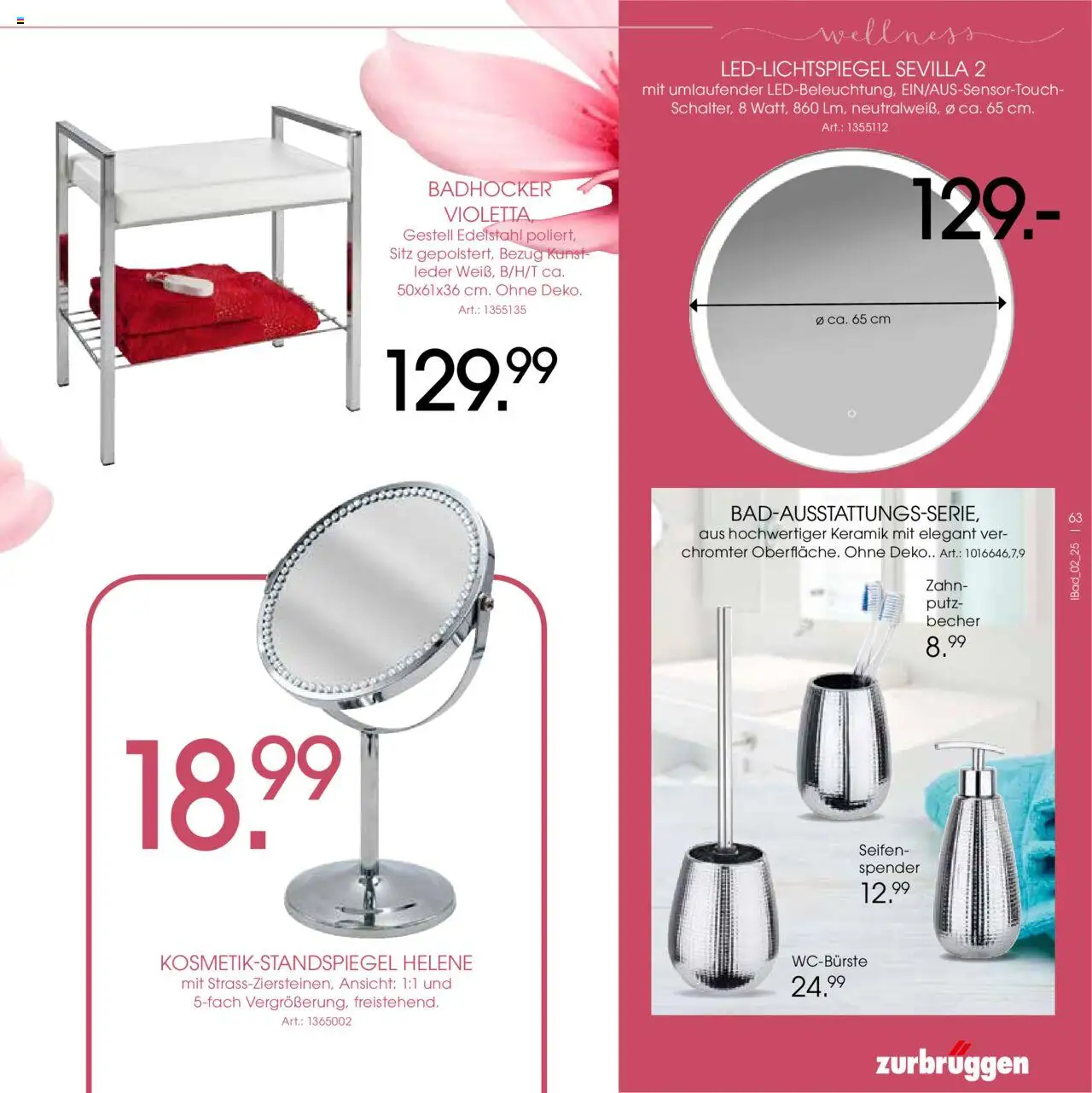 Zurbrüggen - Bad Spezial – gültig ab 11.06.2025 | Seite: 63 | Produkte: Badhocker