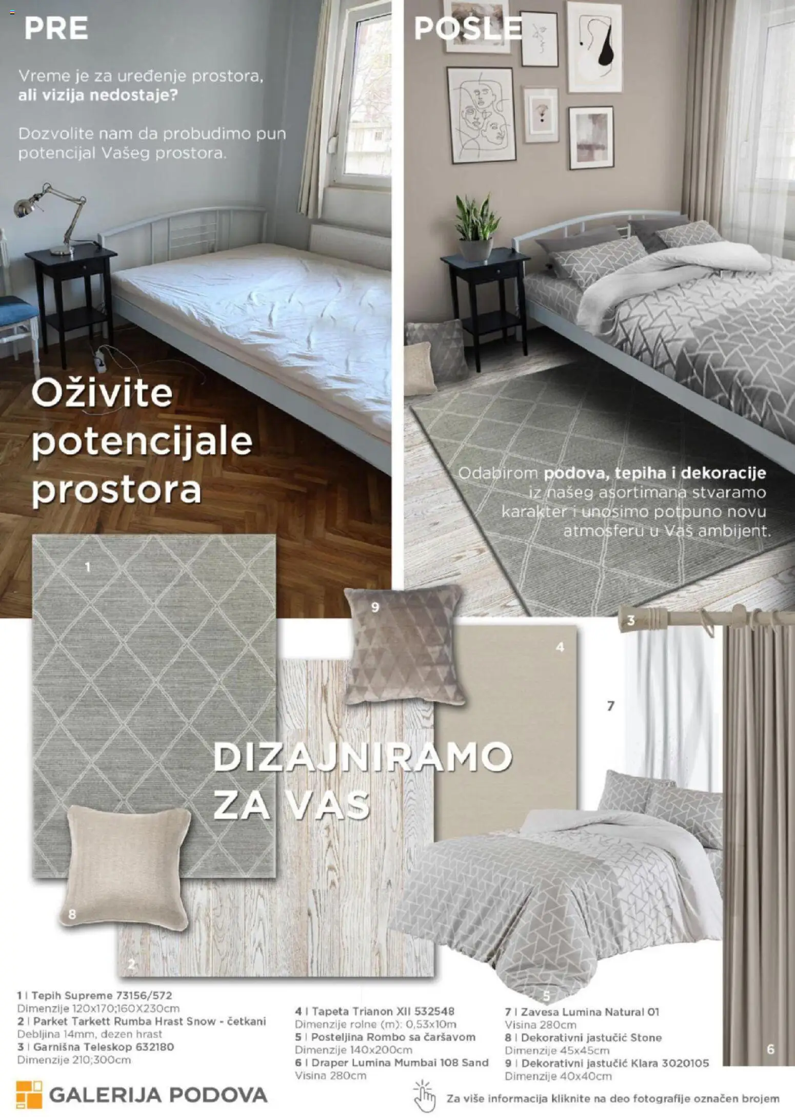 Galerija Podova katalog - važi od 01.12.2025 | Strana: 45 | Proizvode: Tepih, Zavesa