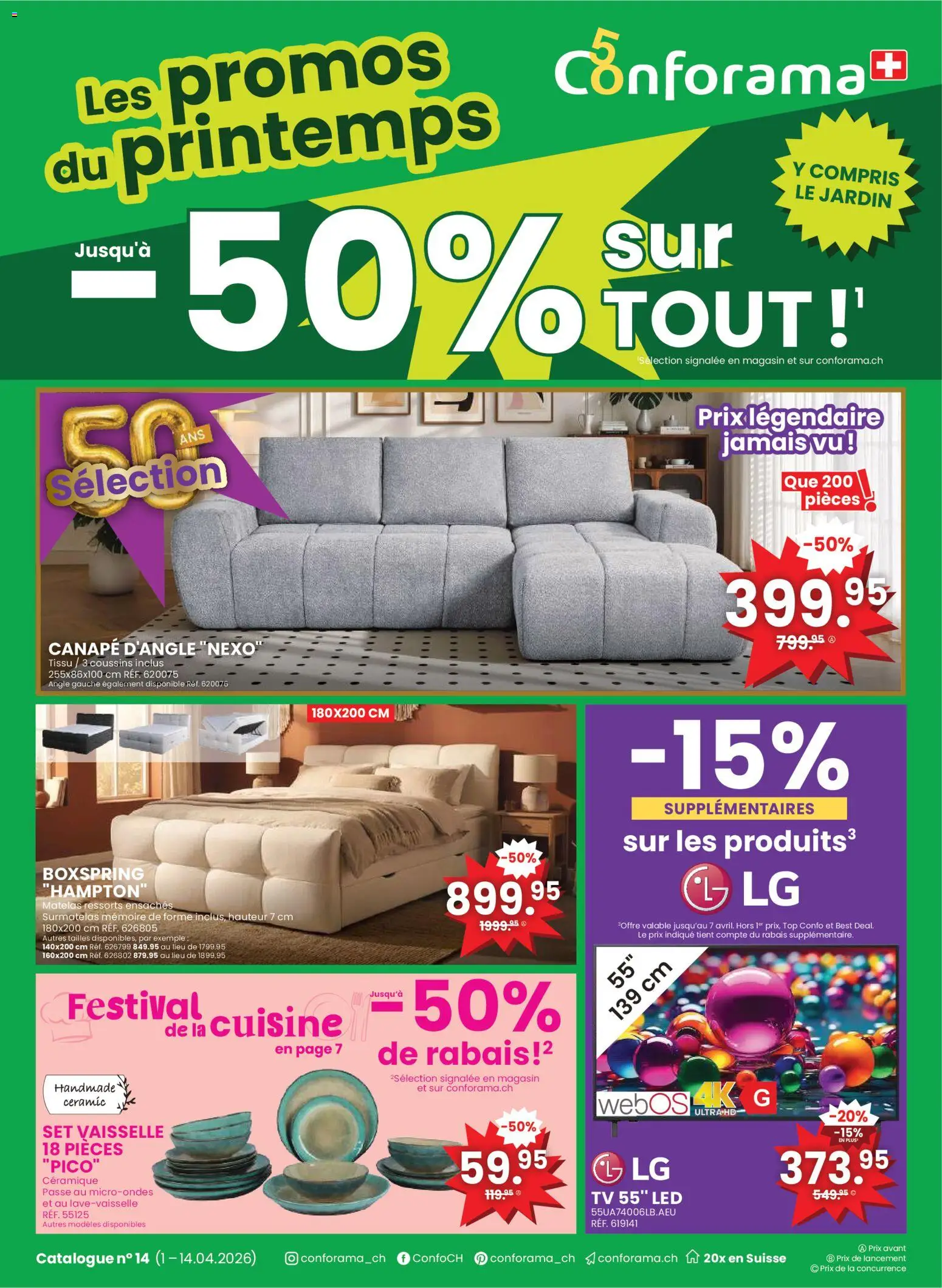 Conforama aktionen Printemps FR – gültig ab 01.04.2026 | Seite: 1