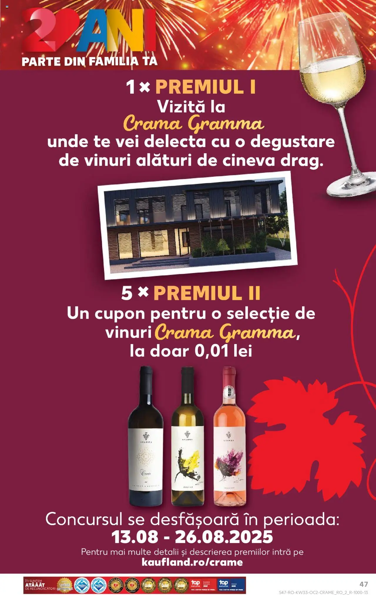 Kaufland RO akciós ujság - amely érvényes a következő dátumtól: 13.08.2025 | Oldal: 47