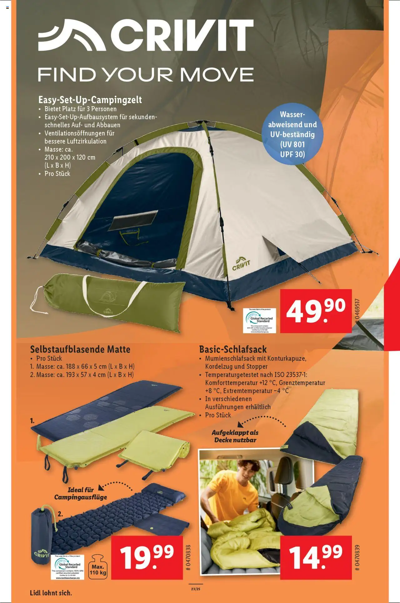 Lidl Aktionen ab 05.06.2025 | Seite: 22 | Produkte: Decke, Wasser