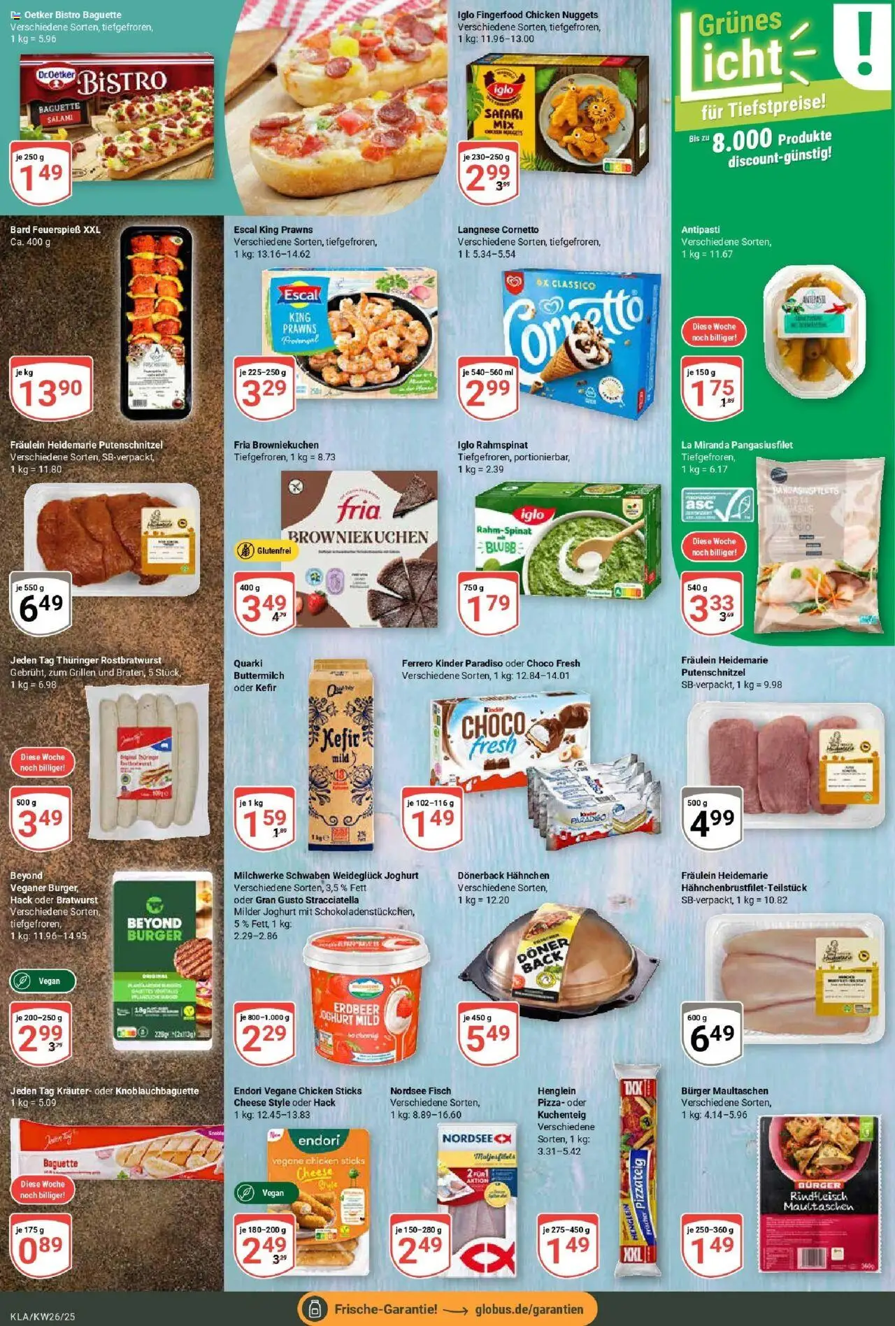 Globus prospekt Kaiserslautern	 - gültig ab dem 22.06.2025 | Seite: 14 | Produkte: Iglo, Burger, Putenschnitzel, Salami