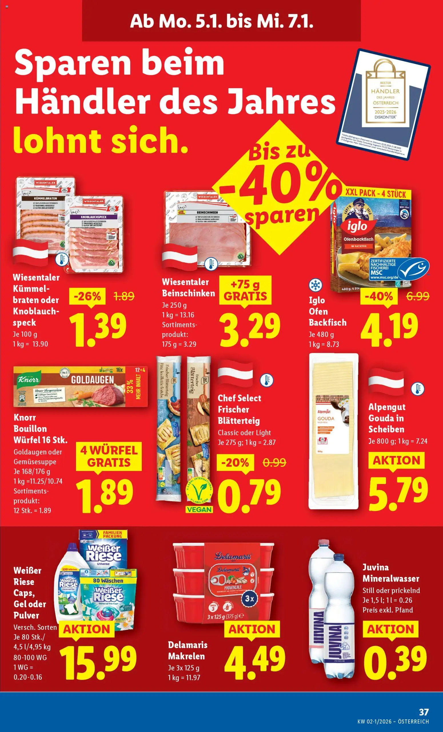 Lidl Flugblatt gültig ab 02.01.2026 | Seite: 39 | Produkte: Knoblauch, Ofen