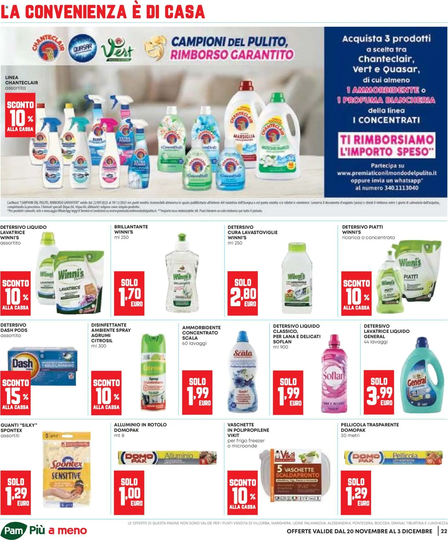 Volantino Panorama del 20.11.2025 | Pagina: 22 | Prodotti: Microonde, Agrumi, Guanti, Lavatrice