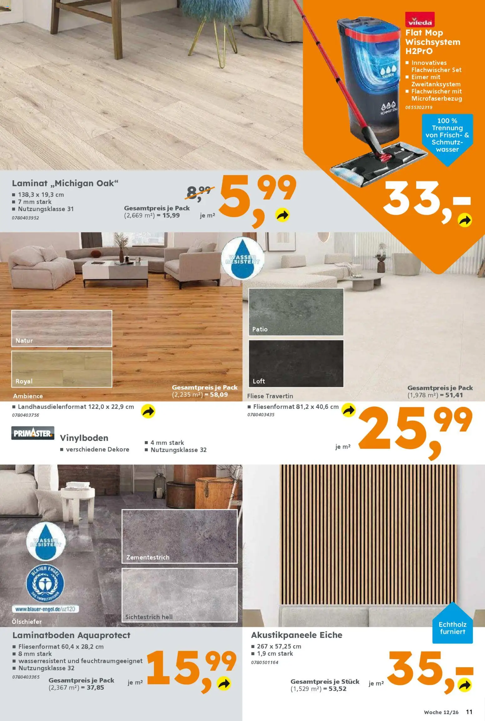 Globus Baumarkt - Prospekt für Schweinfurt – gültig ab 16.03.2026 | Seite: 11 | Produkte: Wasser