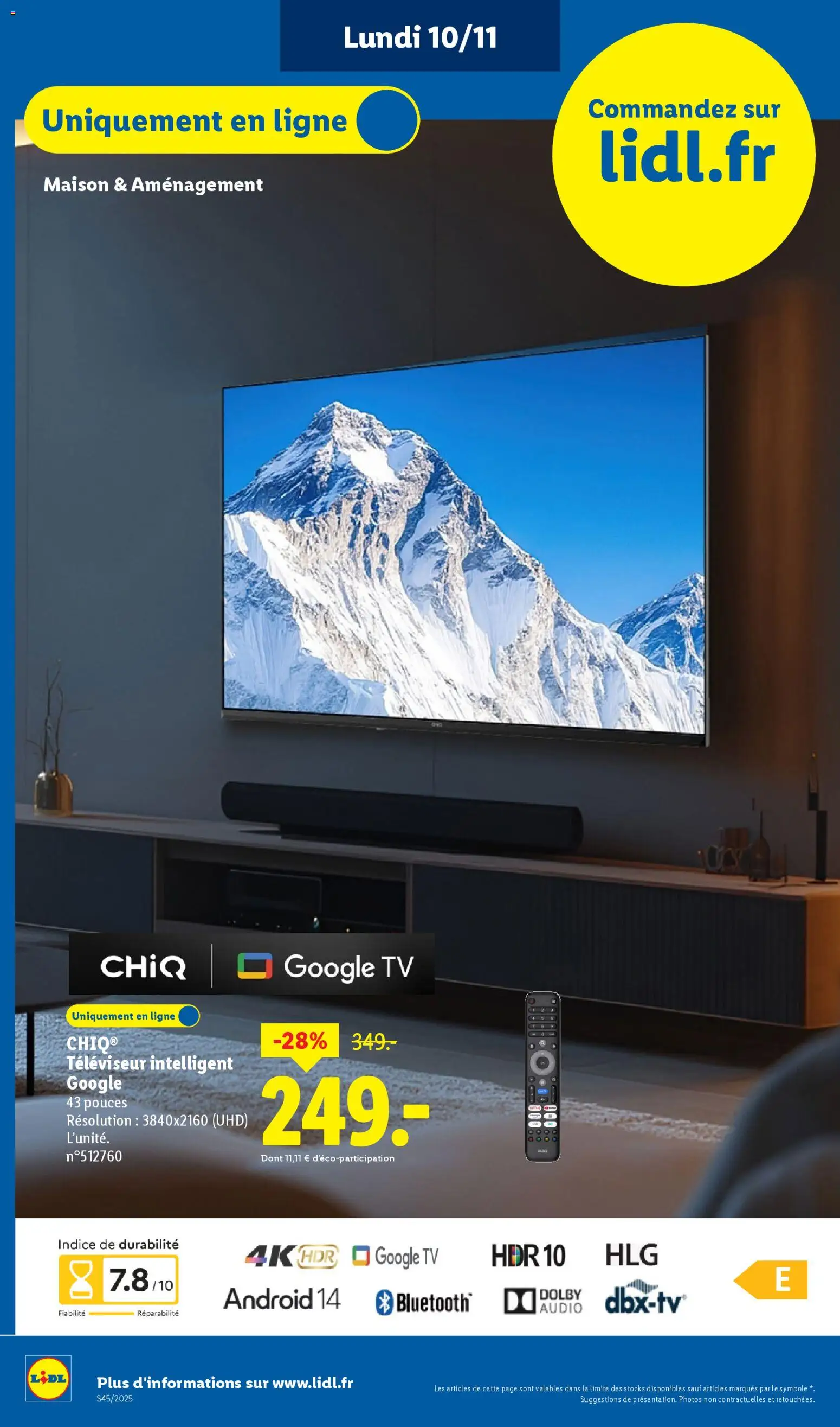 {H1} | Page: 86 | Produits: Audio, Televiseur, Smart TV