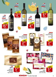 VINO DINGAČ, crno, Matuško, 0,75l - Pregled kataloga iz trgovine Konzum, vrijedi od 25.03.2026 | Stranica: 9