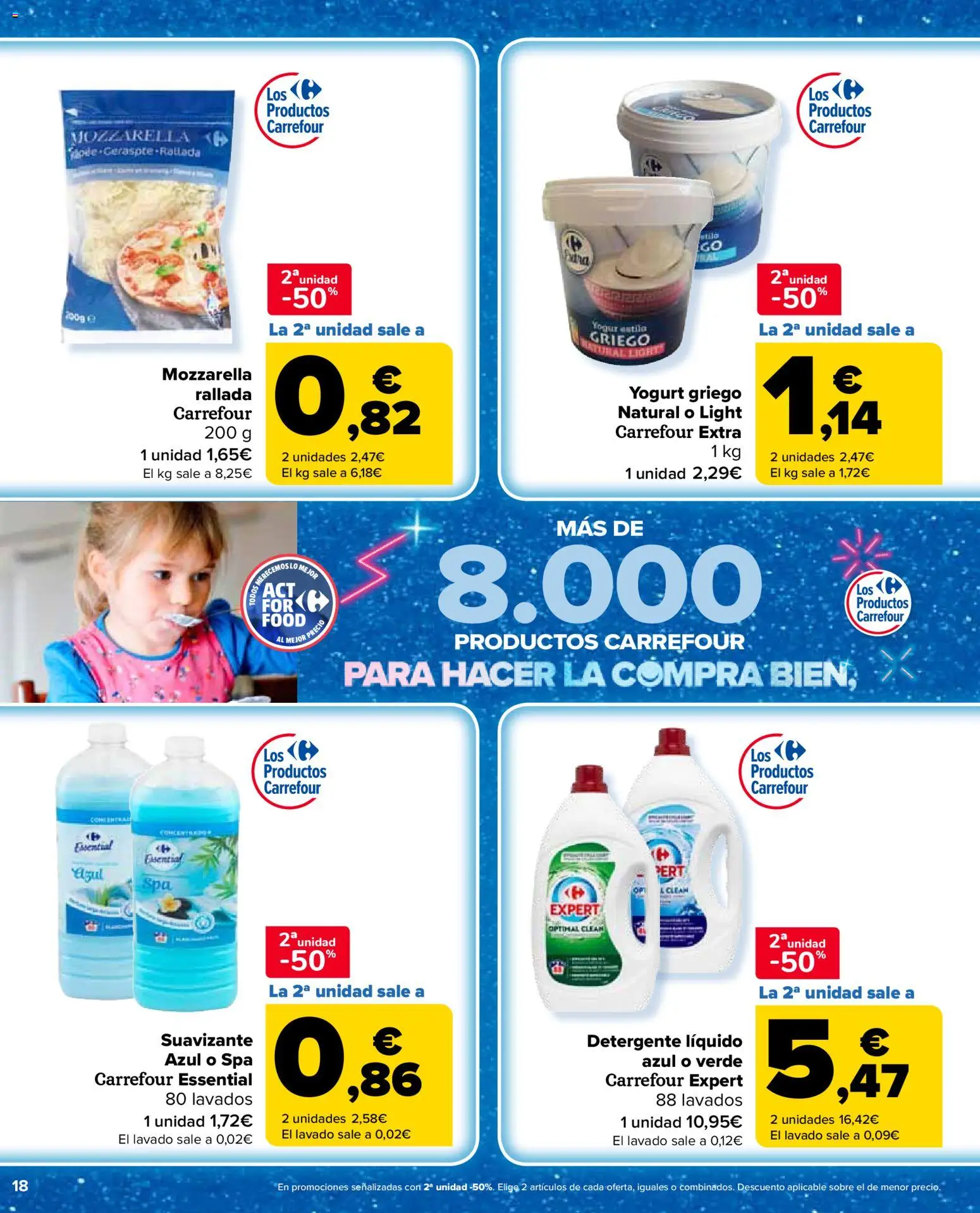 Carrefour Market folleto │ válido desde el 24.03.2026 | Página: 18 | Productos: Detergente, Yogur, Detergente líquido, Suavizante