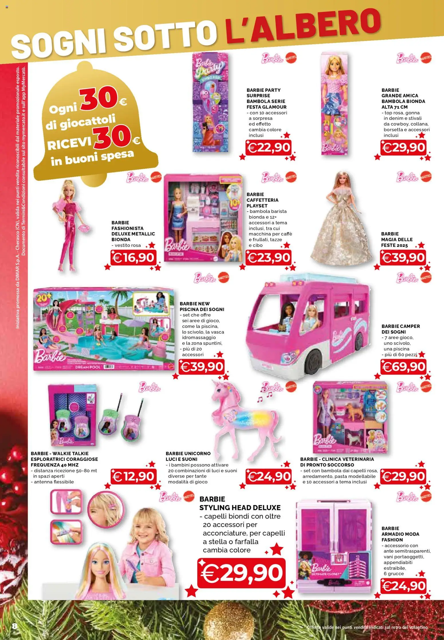 Volantino Mercatò del 20.11.2025 | Pagina: 8 | Prodotti: Caffè, Stivali, Pasta, Gonna