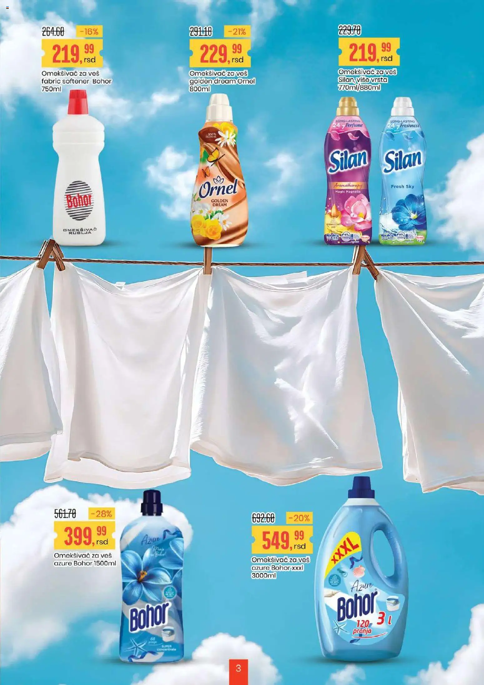 Aroma Market katalog - važi od 06.03.2026 | Strana: 3 | Proizvode: Silan, Omekšivač za veš