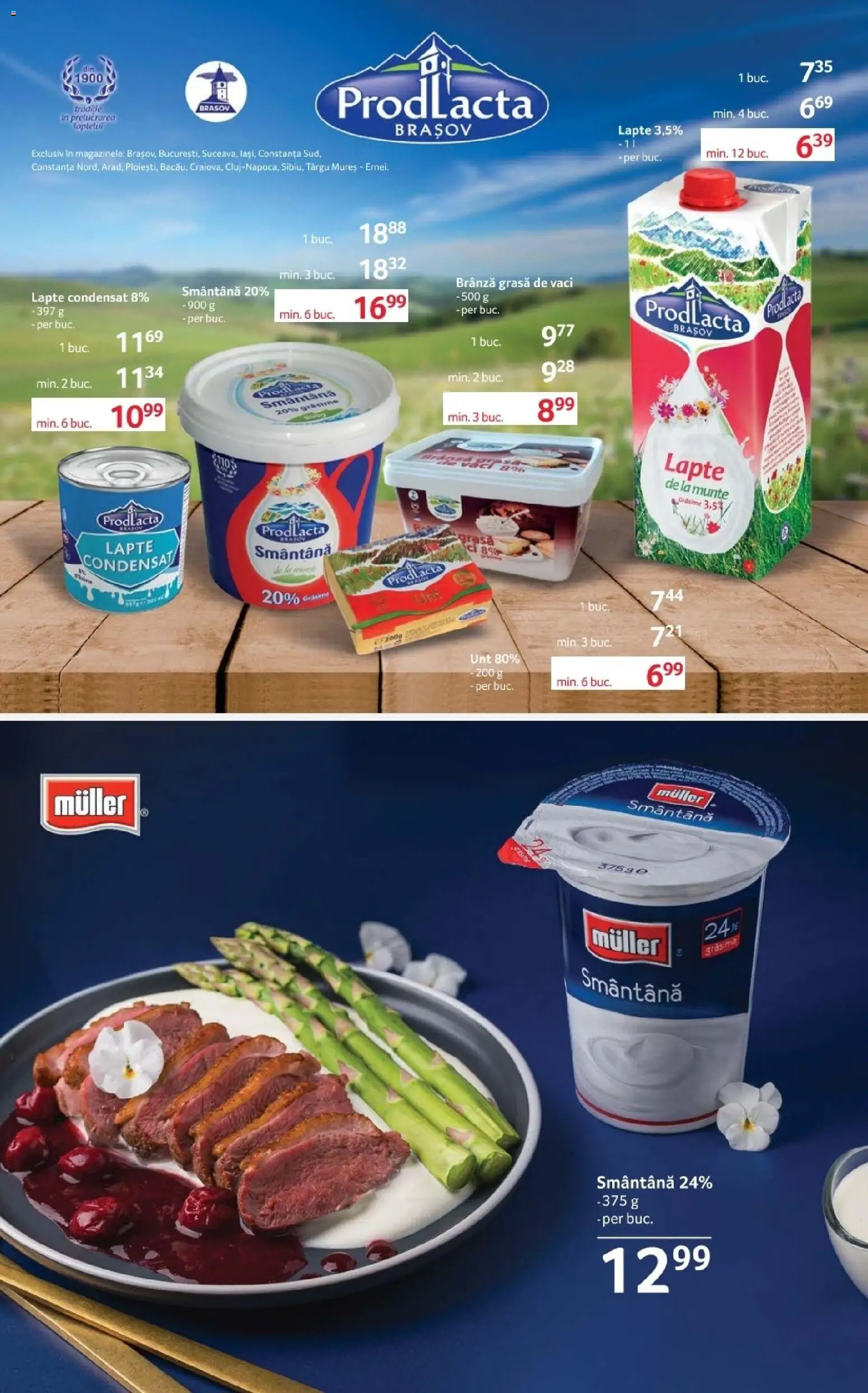 Noul catalog Selgros – valabil de la 03.04.2026 | Pagină: 8 | Produse: Lapte, Unt, Brânză, Smântână