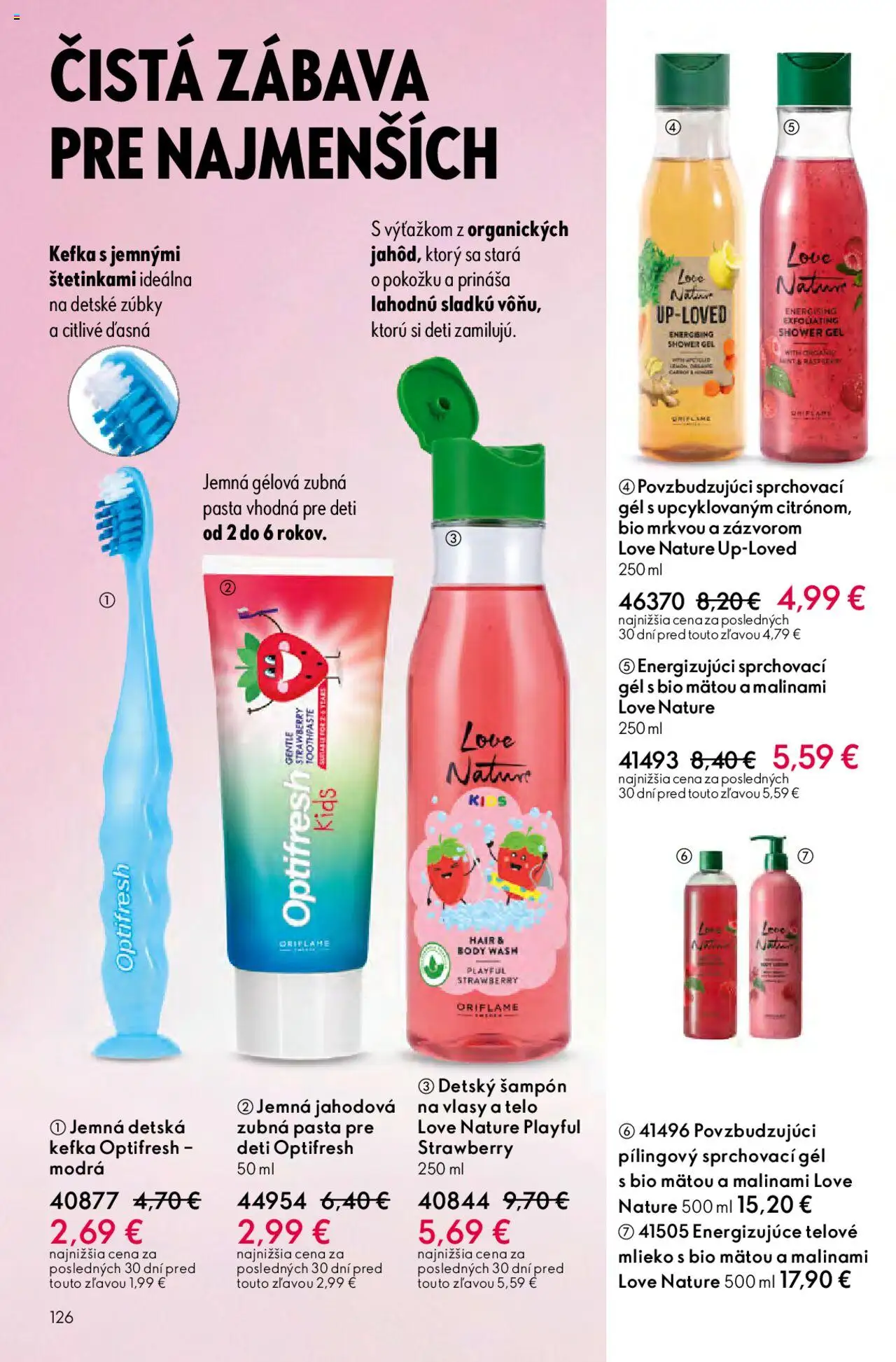 Nové Oriflame akcie – leták je platný od 01.10.2025 | Strana: 126 | Produkty: Mlieko, Šampón, Zubná pasta