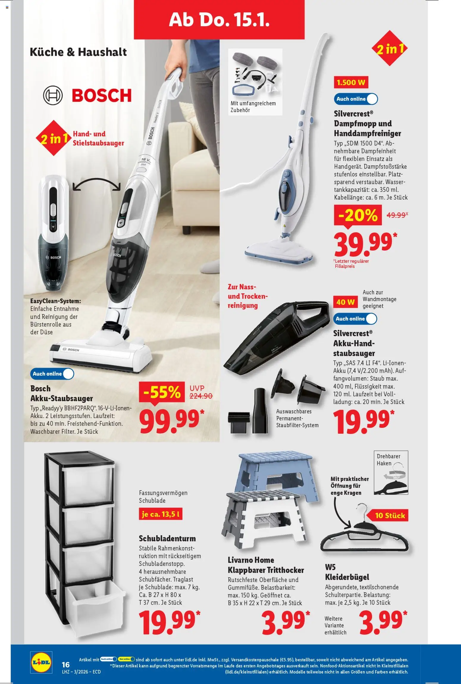 Lidl - Prospekt – gültig ab 12.01.2026 | Seite: 14 | Produkte: Bosch, Küche, Kleiderbügel, Wasser