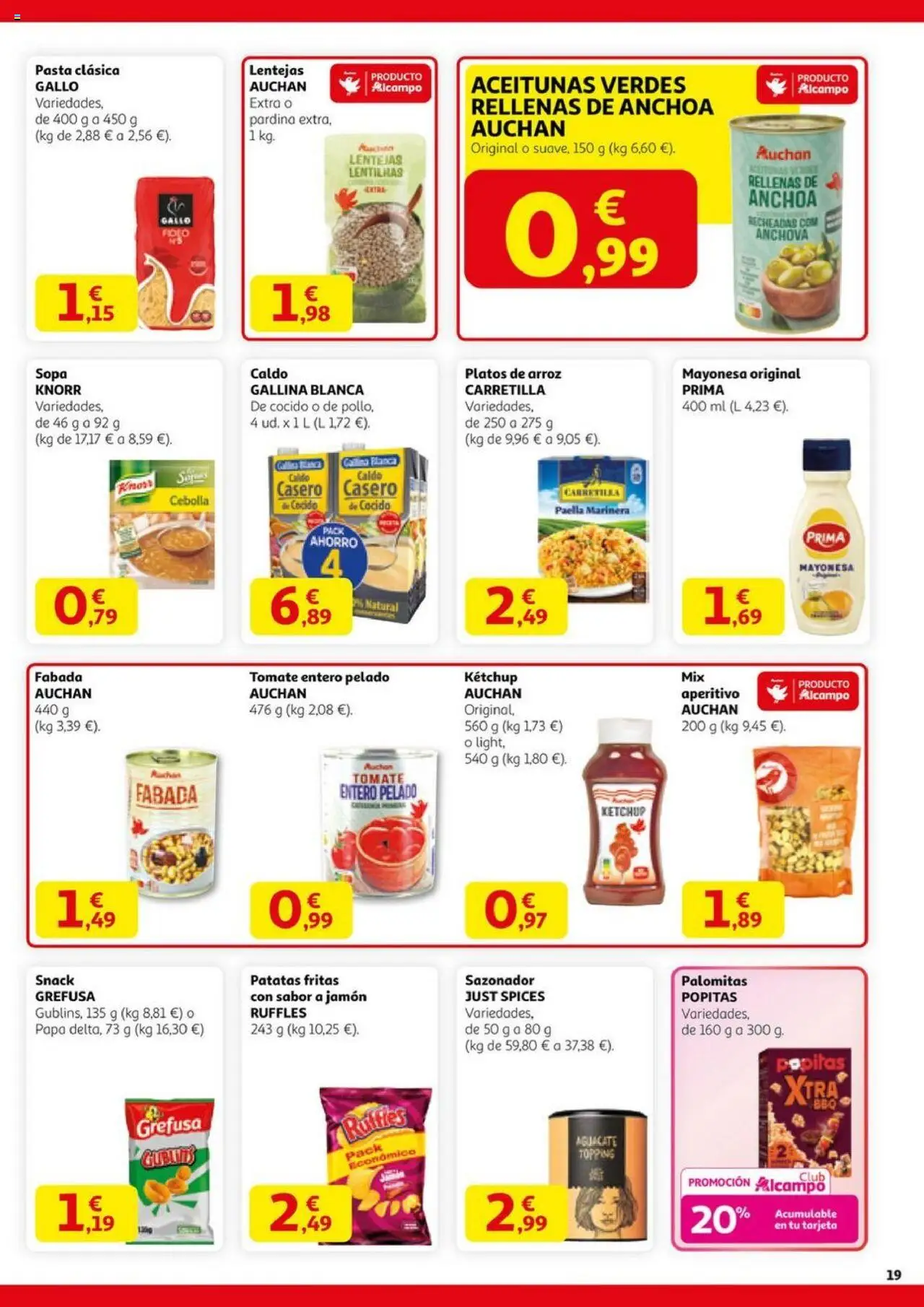 Alcampo - HG catalan  │ válido desde el 11.09.2025 | Página: 19 | Productos: Jamón, Sazonador, Παγωμένο τσάι, Anchoa